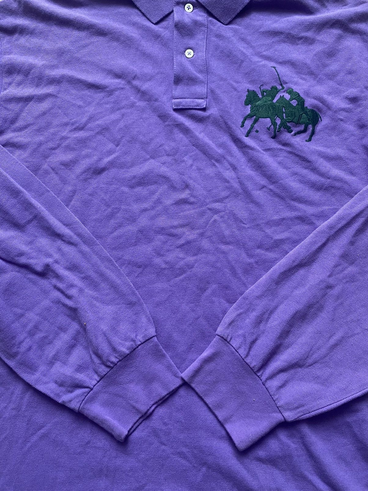 Polo Ralph Lauren × Vintage Polo Ralph Lauren #3 big logo vintage longsleeve rugby XL Size US XL / EU 56 / 4 - 2 Thumbnail
