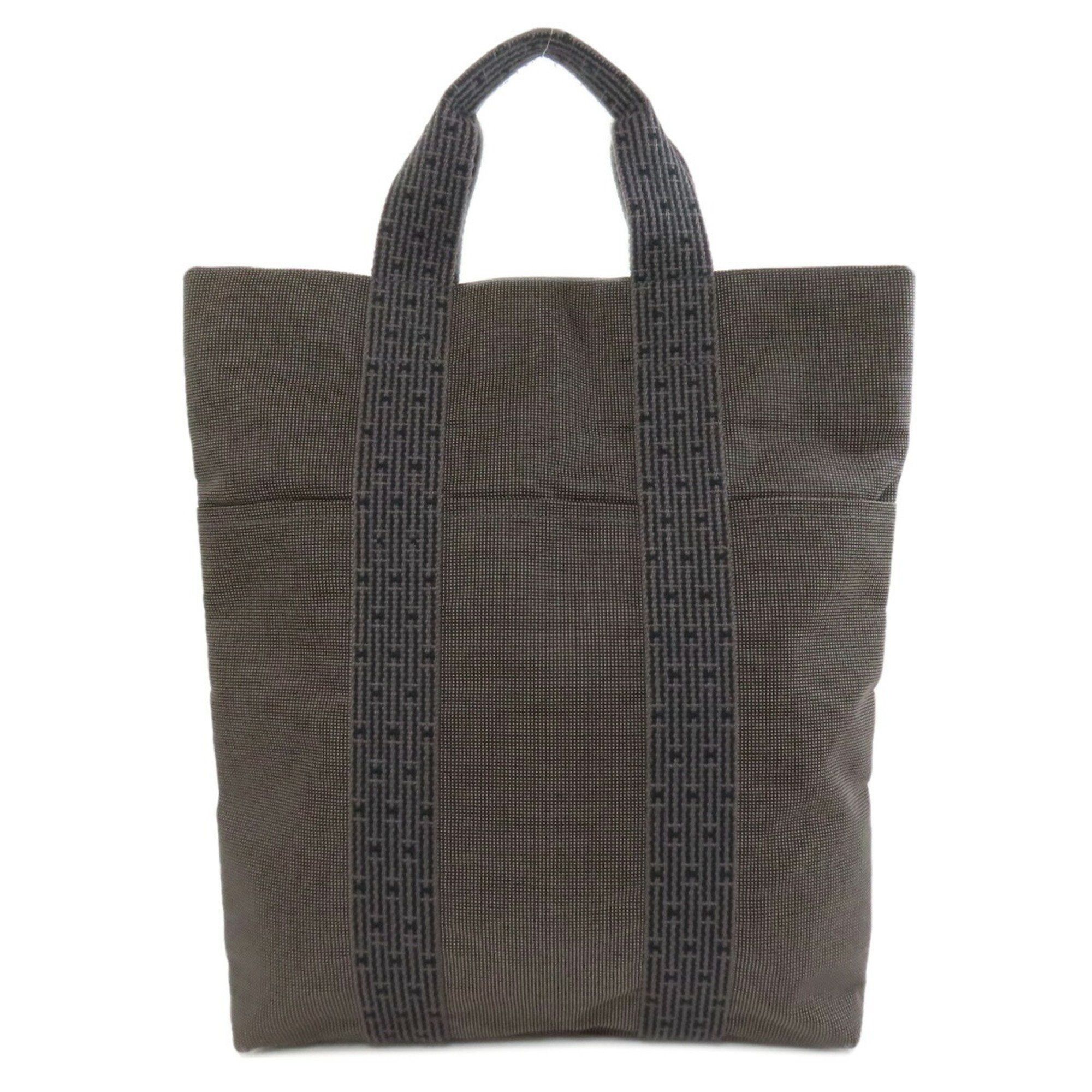 Hermes Air Line Cabas Tote Bag Canvas Women's Hermes in Grey