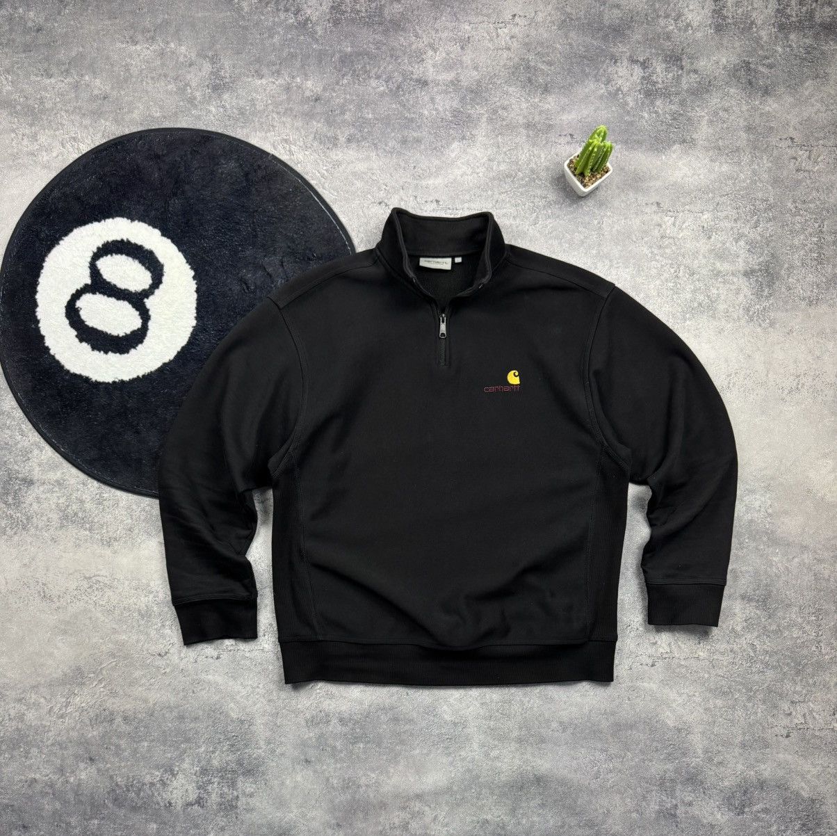 Carhartt Rare Vintage 1/3 Zip Sweatshirt Carhartt Small Logo Y2K Size US L / EU 52-54 / 3 - 1 Thumbnail