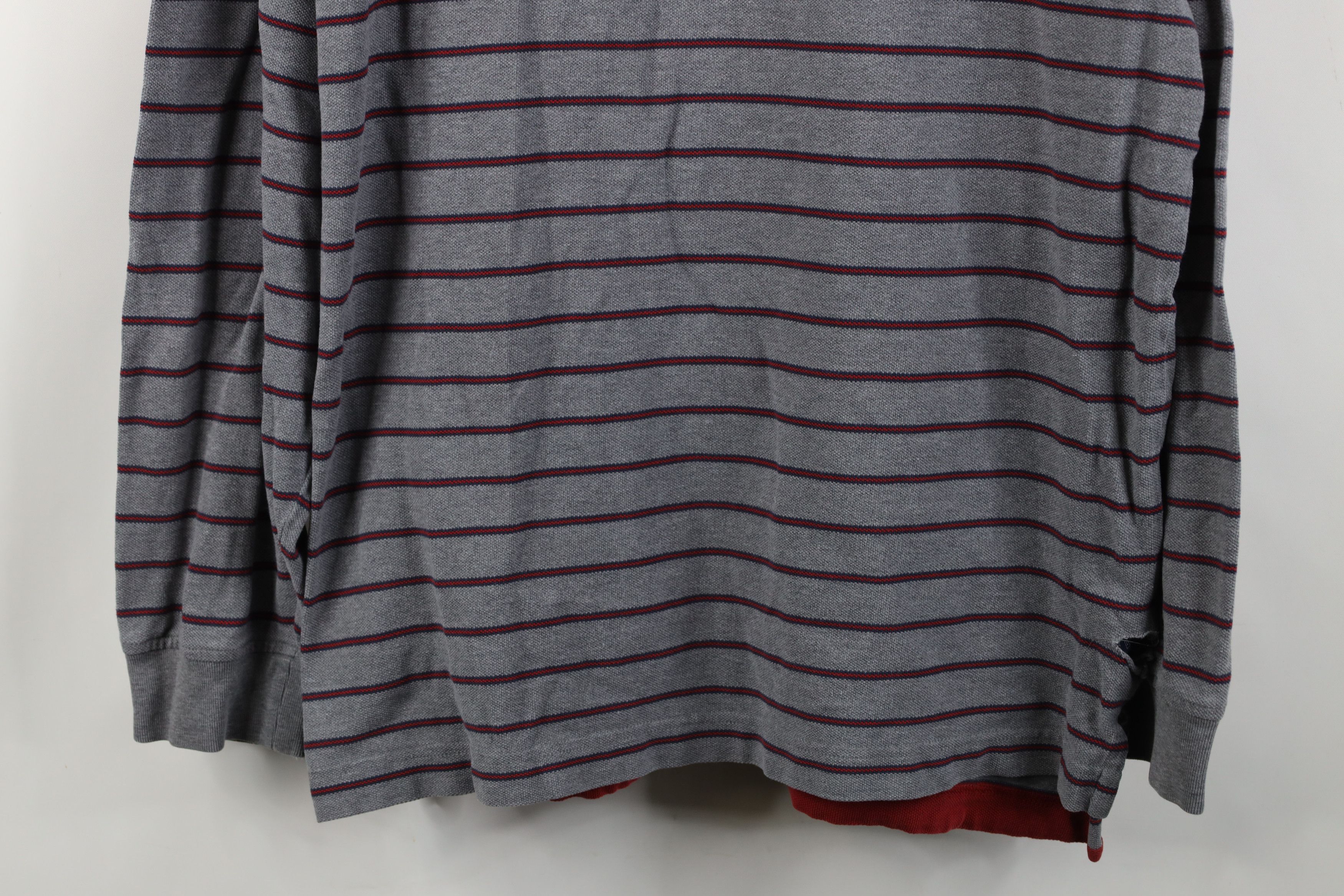 Tommy Hilfiger Vintage 90s Tommy Hilfiger Long Sleeve Rugby Polo Size US XXL / EU 58 / 5 - 3 Thumbnail