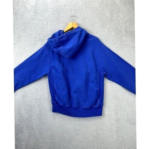 Champion Champion Reverse Weave Hoodie Mens Medium Blue Logo Sweatshirt Drawstring Pullover Size US M / EU 48-50 / 2 - 2 Thumbnail
