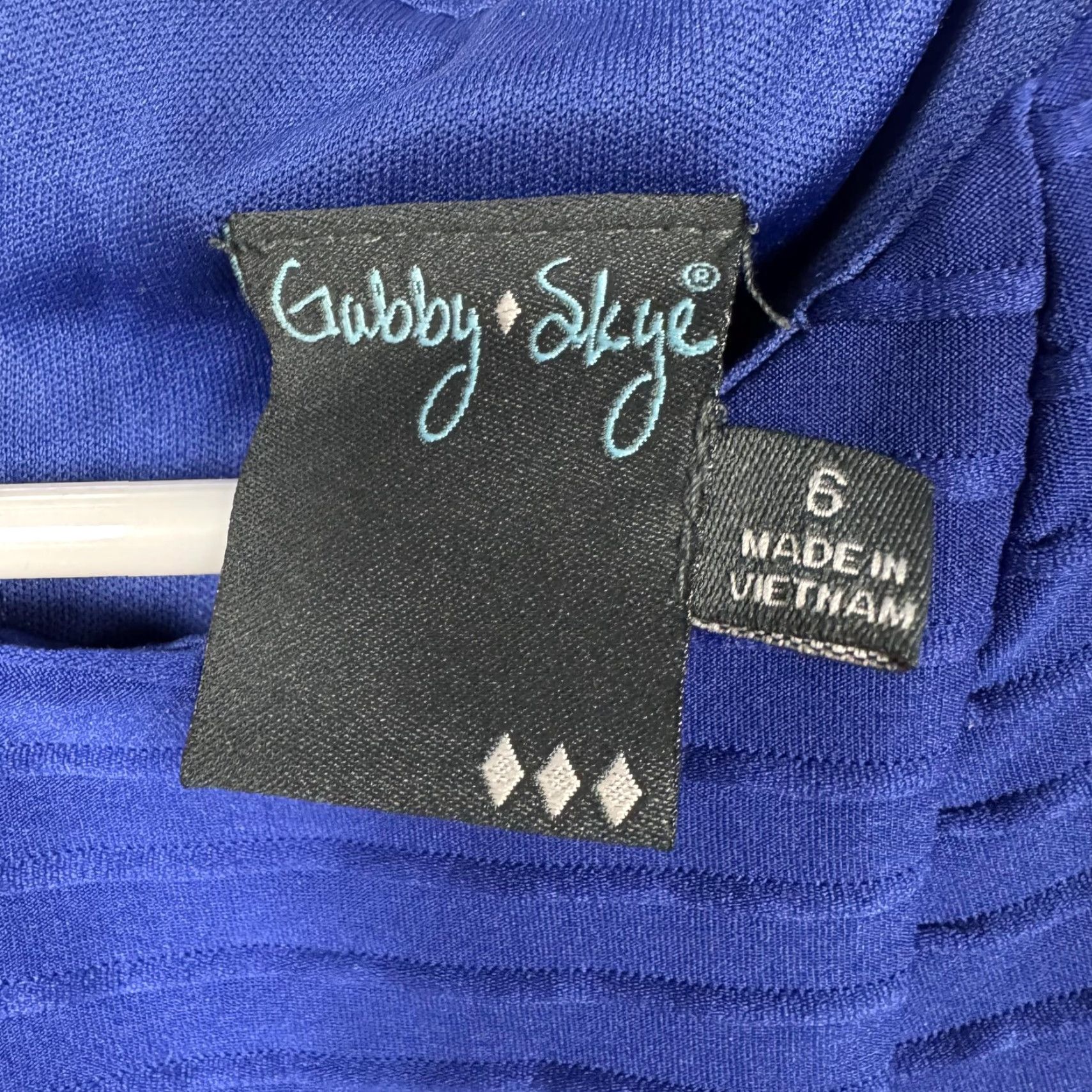 Vintage Gabby Skye Dress Sz 6 Textured Skater Feminine Chic Classic Date Night Cocktail Dress Size M / US 6-8 / IT 42-44 - 5 Thumbnail