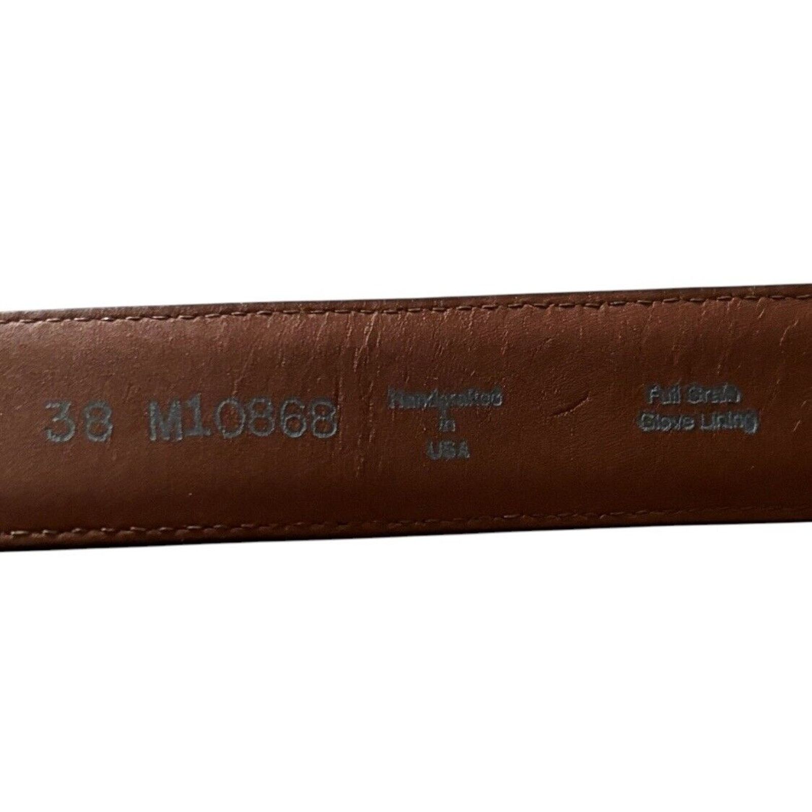 Brighton BRIGHTON Men's Brown Leather Belt 38 M10868 Silver Buckle Size 38 - 2 Thumbnail