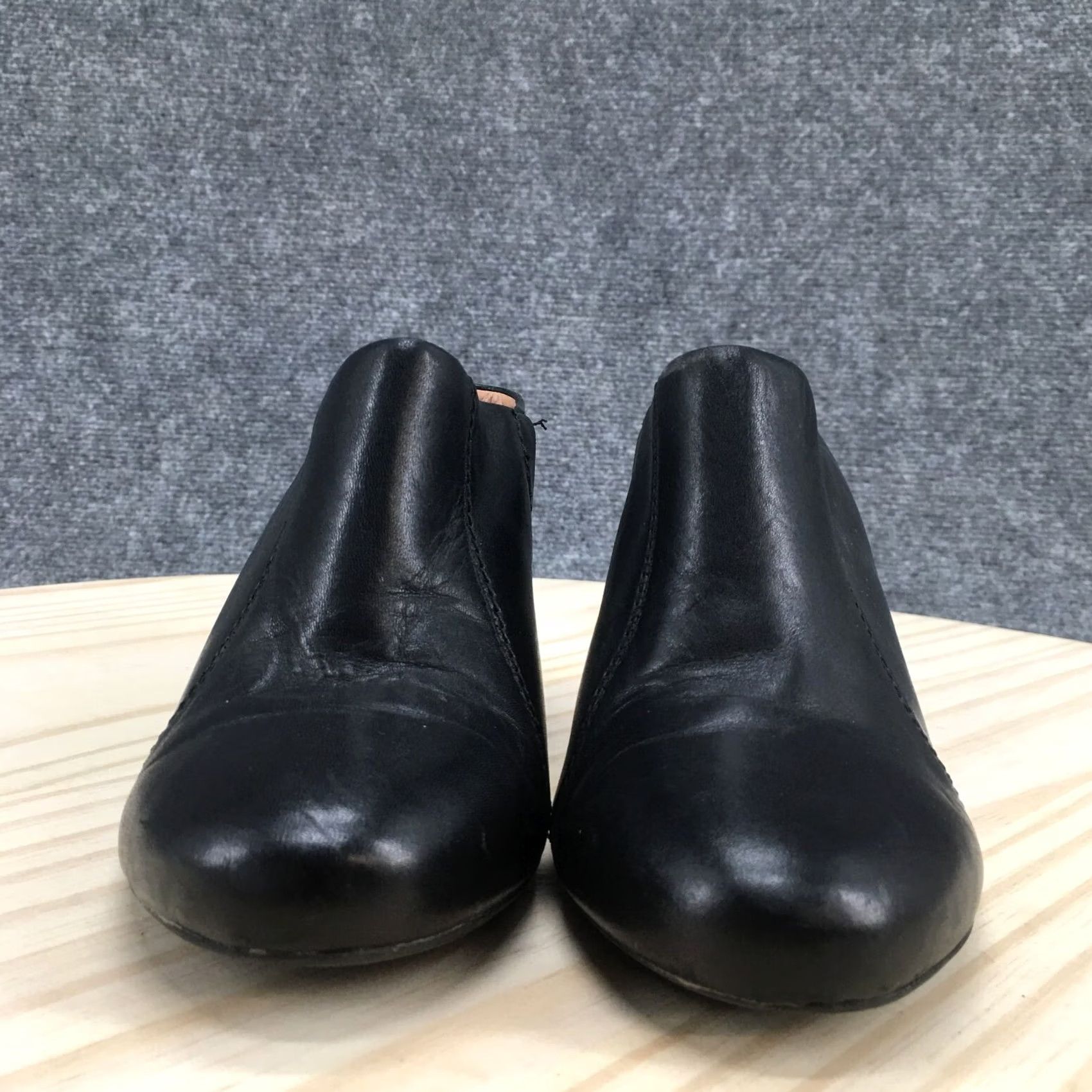 Clarks Clarks Artisan Sandal Womens 6.5M Santee Charm Slip On Wedge Mule Black Leather Size US 7 / IT 37 - 7 Thumbnail