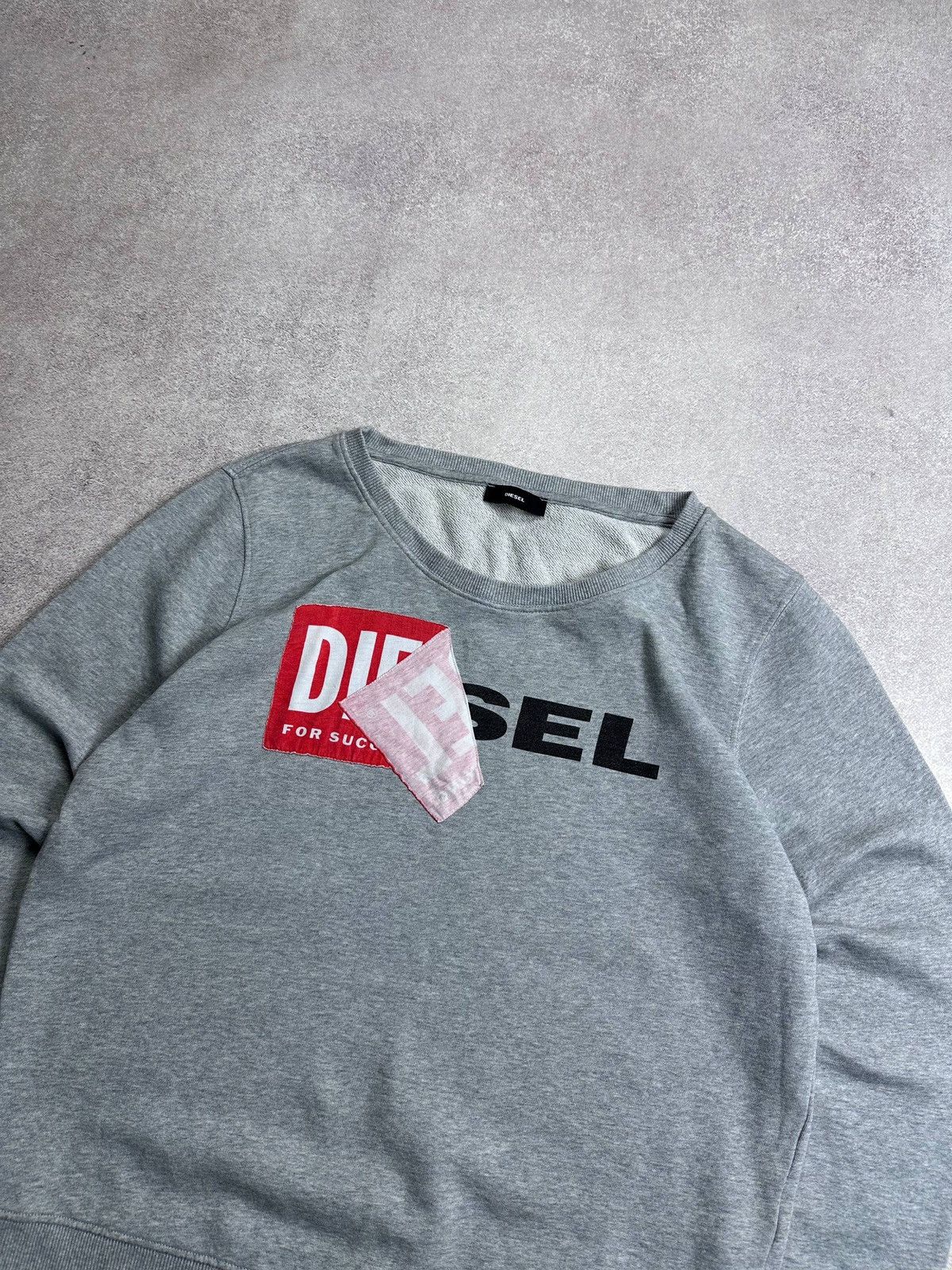 Diesel Vintage Diesel Big Logo Sweatshirt Y2K XL Size US XL / EU 56 / 4 - 2 Thumbnail