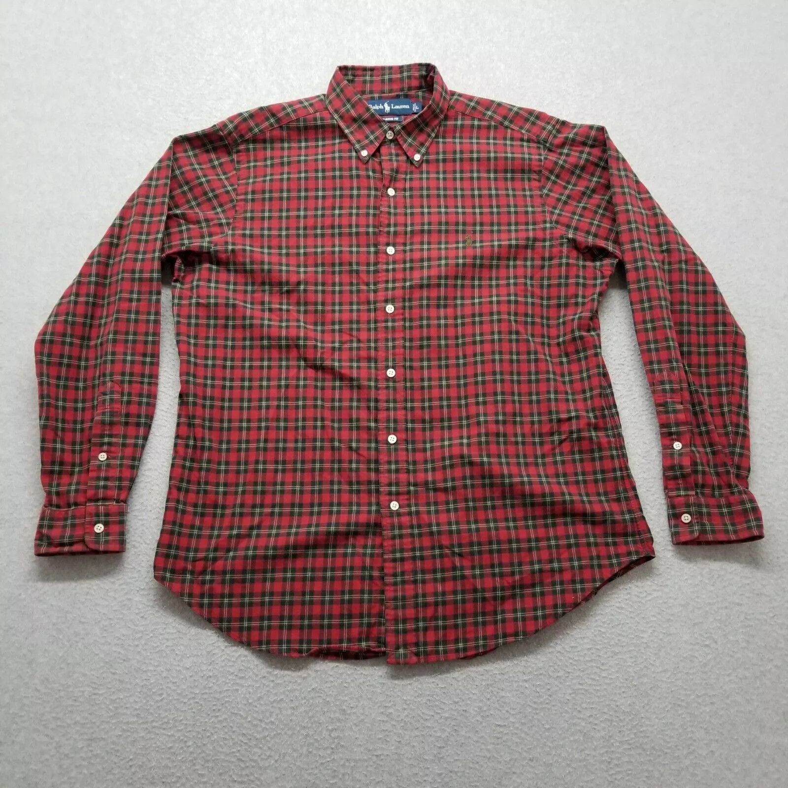 Ralph Lauren Ralph Lauren Shirt Mens Large Plaid Button Up Classic Fit Size US L / EU 52-54 / 3 - 1 Thumbnail