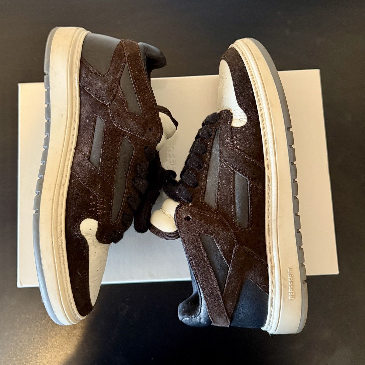 Hypebeast × Represent Clo. Represent Clo. Reptor Low Brown/Black/White Size 9 US Size US 9 / EU 42 - 5 Thumbnail