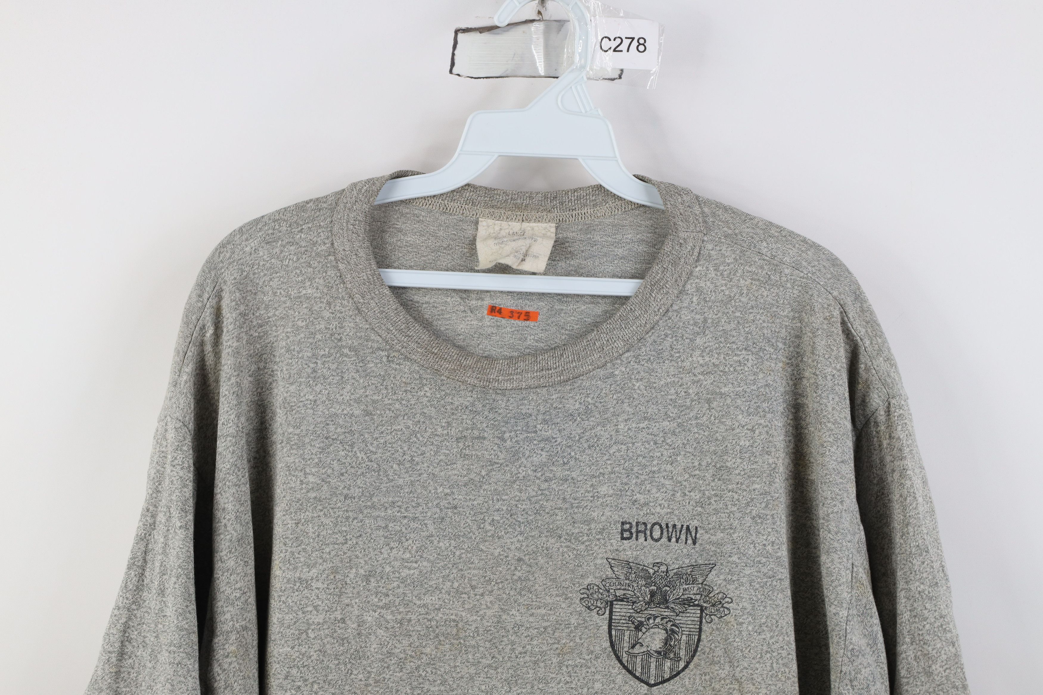 Vintage Vintage 80s 90s West Point Army T-Shirt Heather Gray USA Size US L / EU 52-54 / 3 - 2 Thumbnail