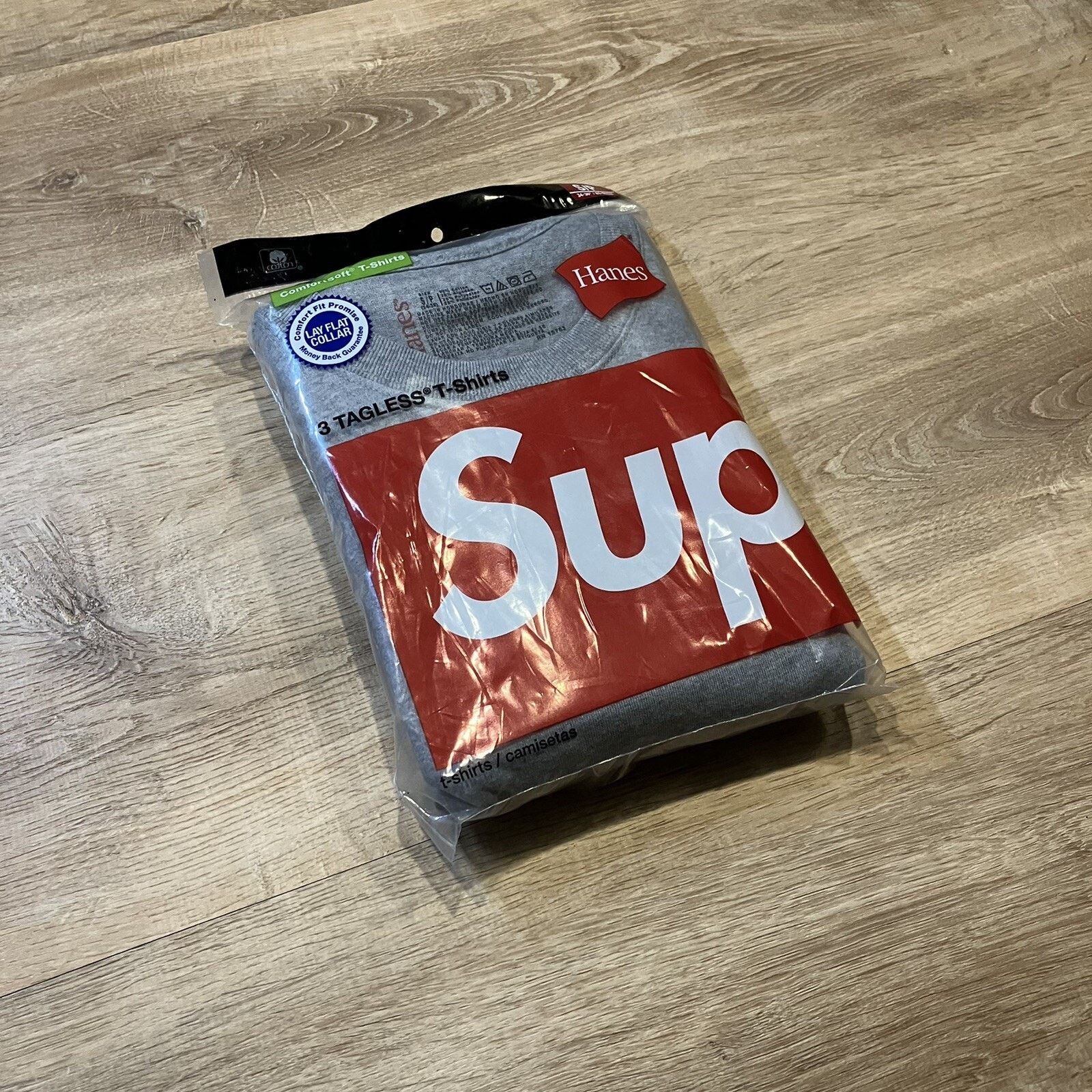 Supreme Supreme Hanes Authentic T Shirt 3 Pack Grey Size Small Brand Size US S / EU 44-46 / 1 - 2 Thumbnail