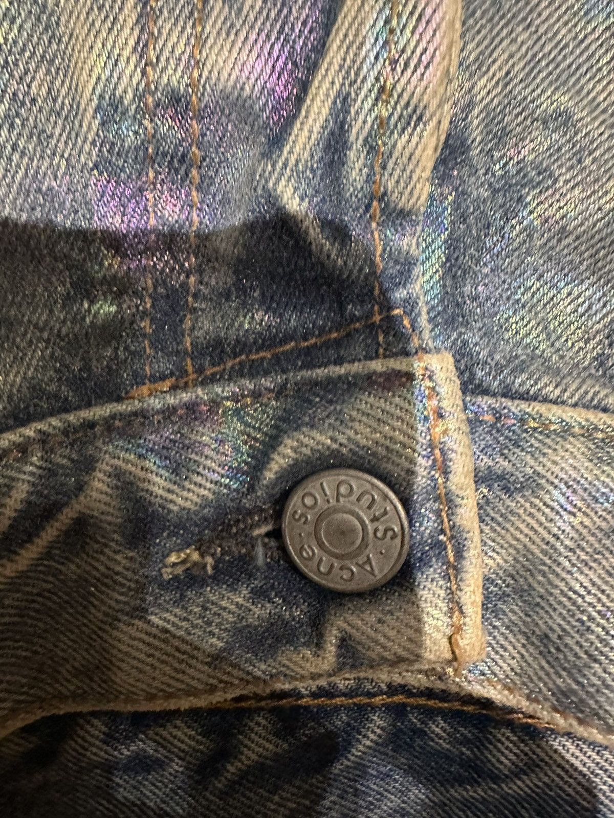 Acne Studios Acne Studios Oil spill baggy jeans Size US 32 / EU 48 - 3 Thumbnail