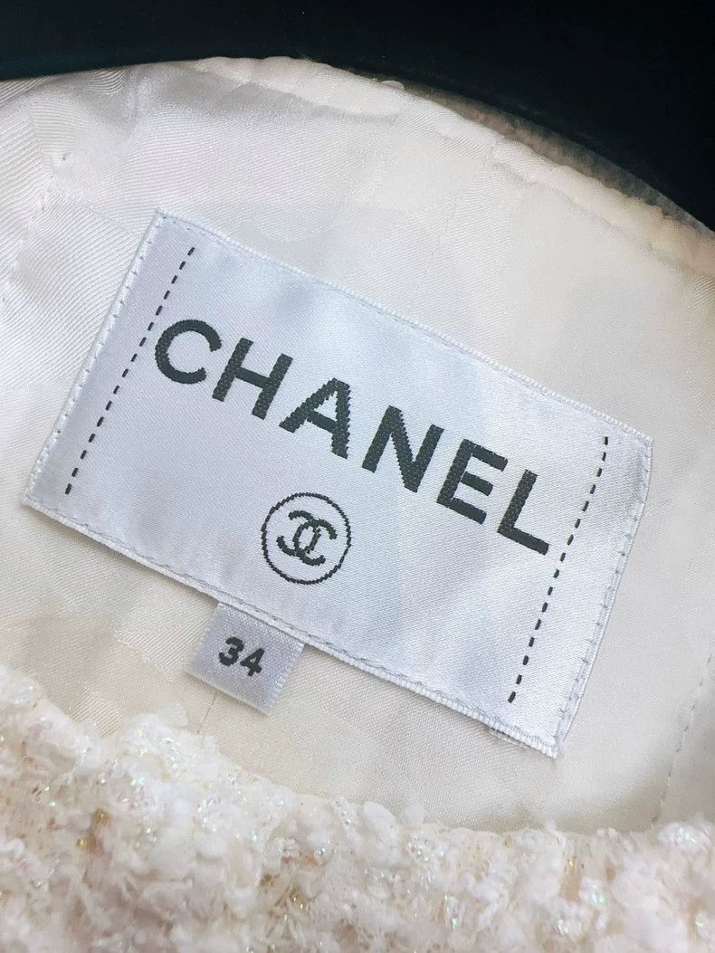 Chanel Chanel 23c early spring show white four-pocket braided jac Size XXS / US 00 / IT 34 - 5 Thumbnail