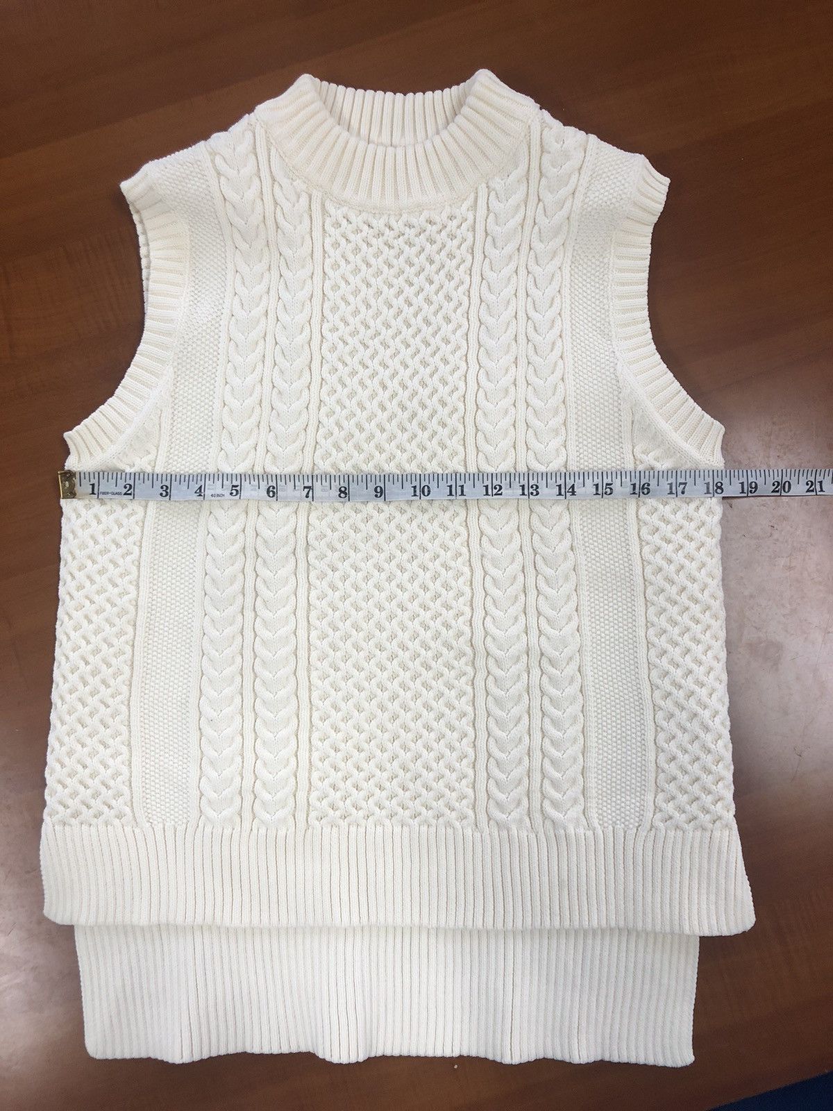 Aran Isles Knitwear Vintage Fila Cable Knit Vest – White Lane Edition Size US M / EU 48-50 / 2 - 12 Thumbnail