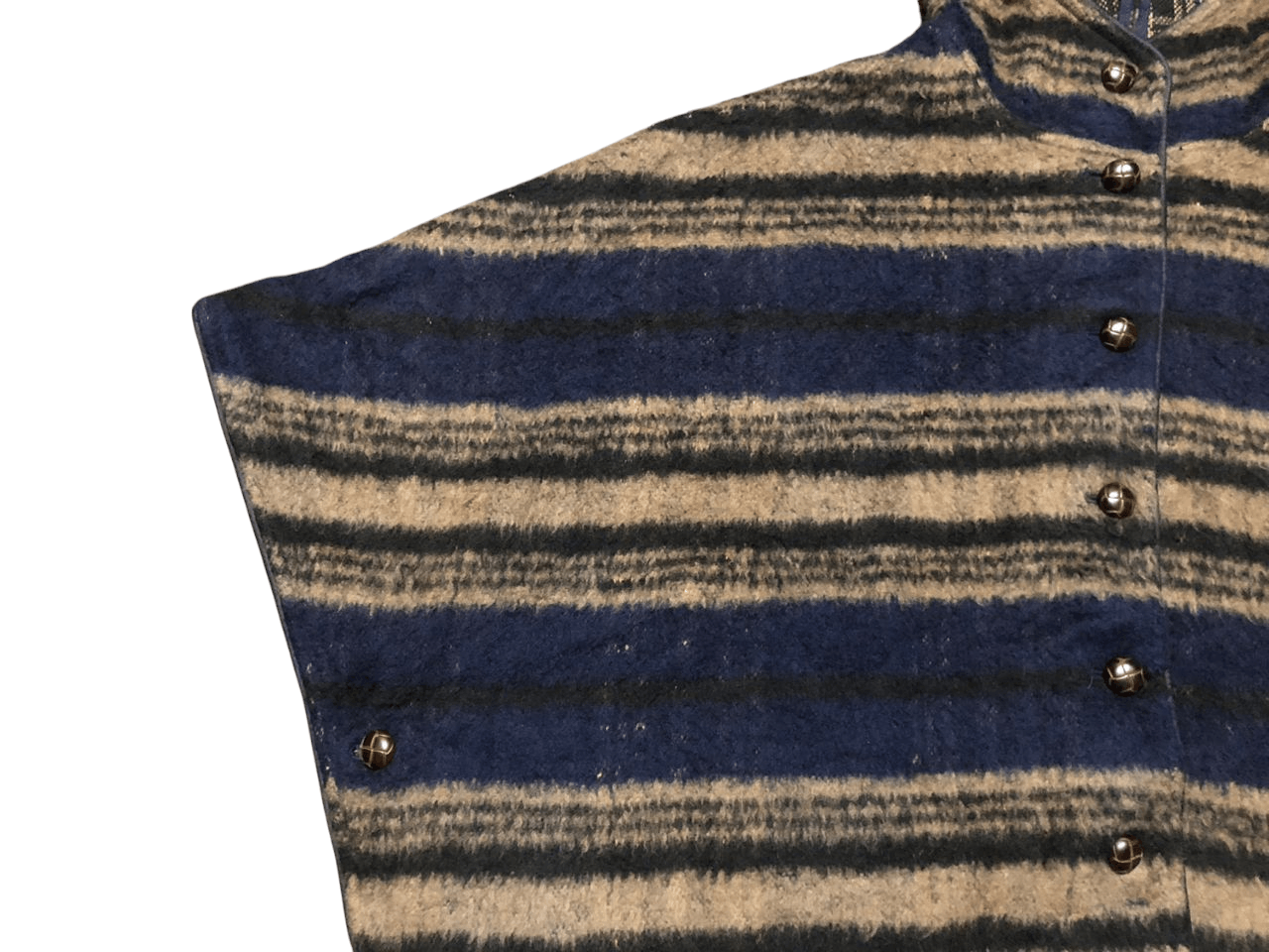 Beams Plus × Japanese Brand Archive💥 Beams Hearts Stripes Ponchos Hoodie FullOver Size L / US 10 / IT 46 - 6 Thumbnail