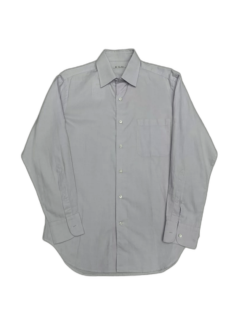 Loro Piana Loro Piana Light Purple Button-Up Shirt Size US M / EU 48-50 / 2 - 1 Thumbnail
