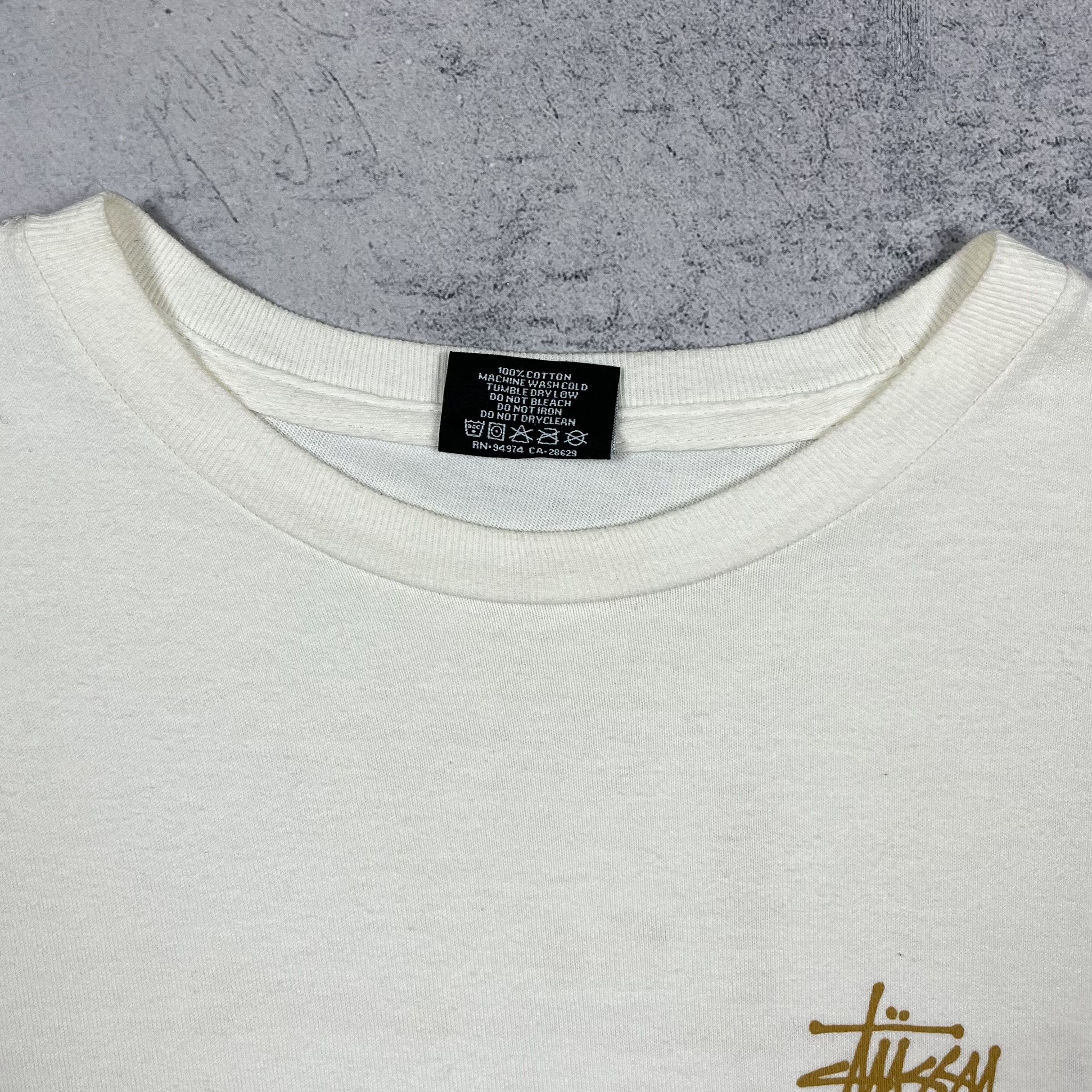 Stussy Vintage Stussy Graffiti Gold Y2K Big Logo T Shirt 00’s Size US S / EU 44-46 / 1 - 14 Thumbnail