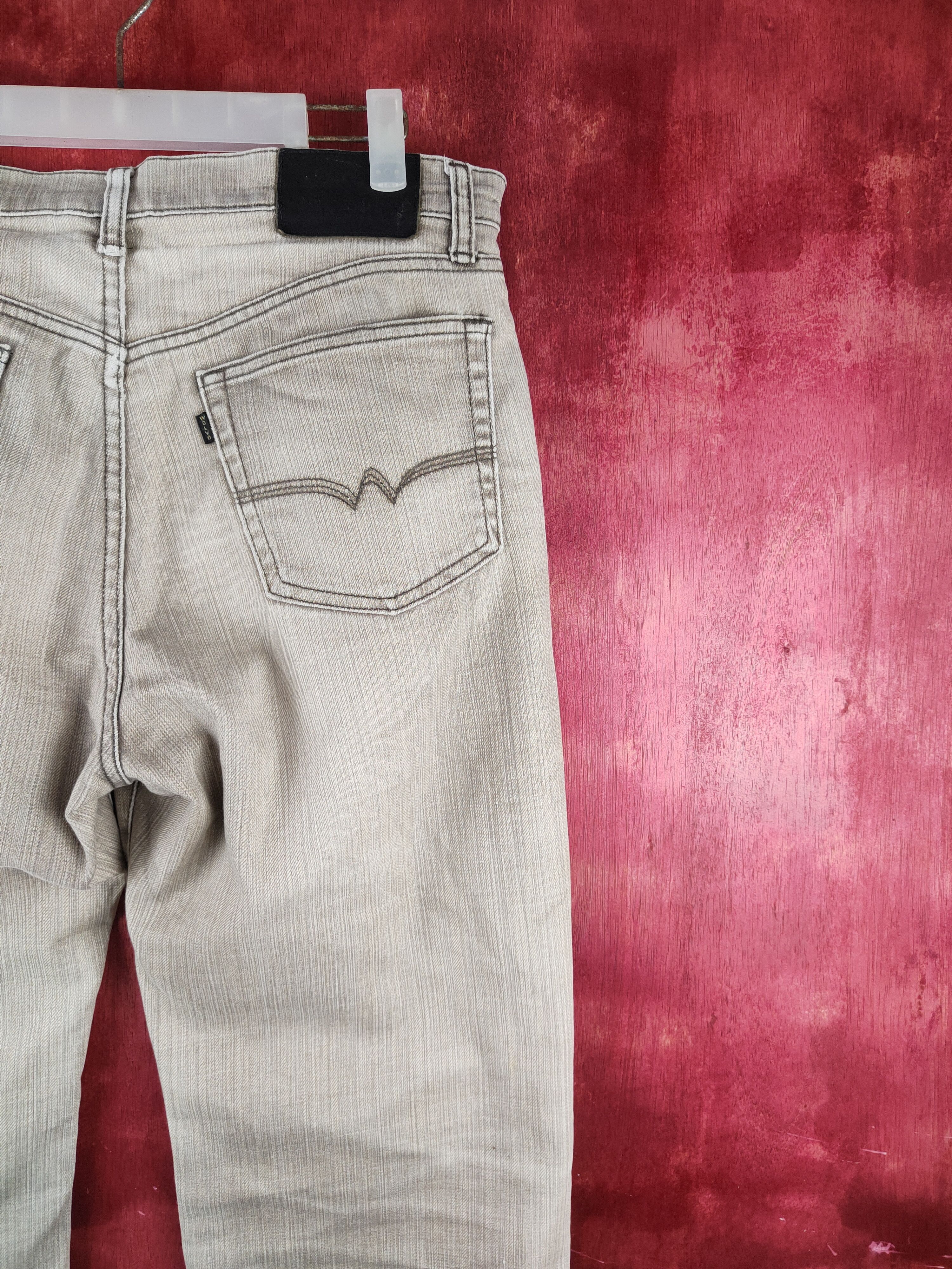 Japanese Brand Vintage Wolvo Faded Dark Brown Distressed Denim Pants N#S45 Size US 33 - 10 Thumbnail