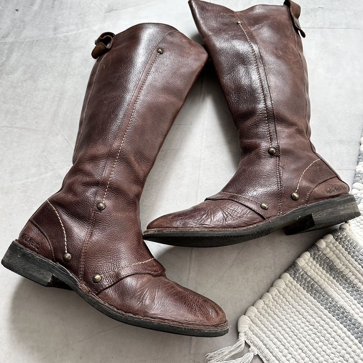 Marithe + Francois Girbaud 00s Kickers Boxing Biker Boots Moto Sneakers Bikkembergs Ash Size US 8 / IT 38 - 2 Thumbnail