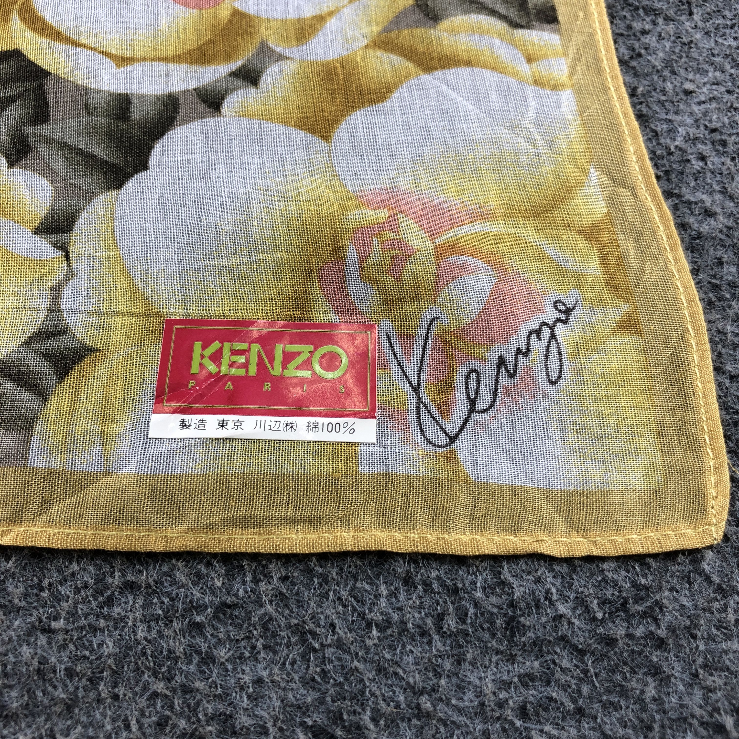 Kenzo Kenzo Floral Handkerchief Neckerchief Bandana H2376 Size ONE SIZE - 4 Thumbnail