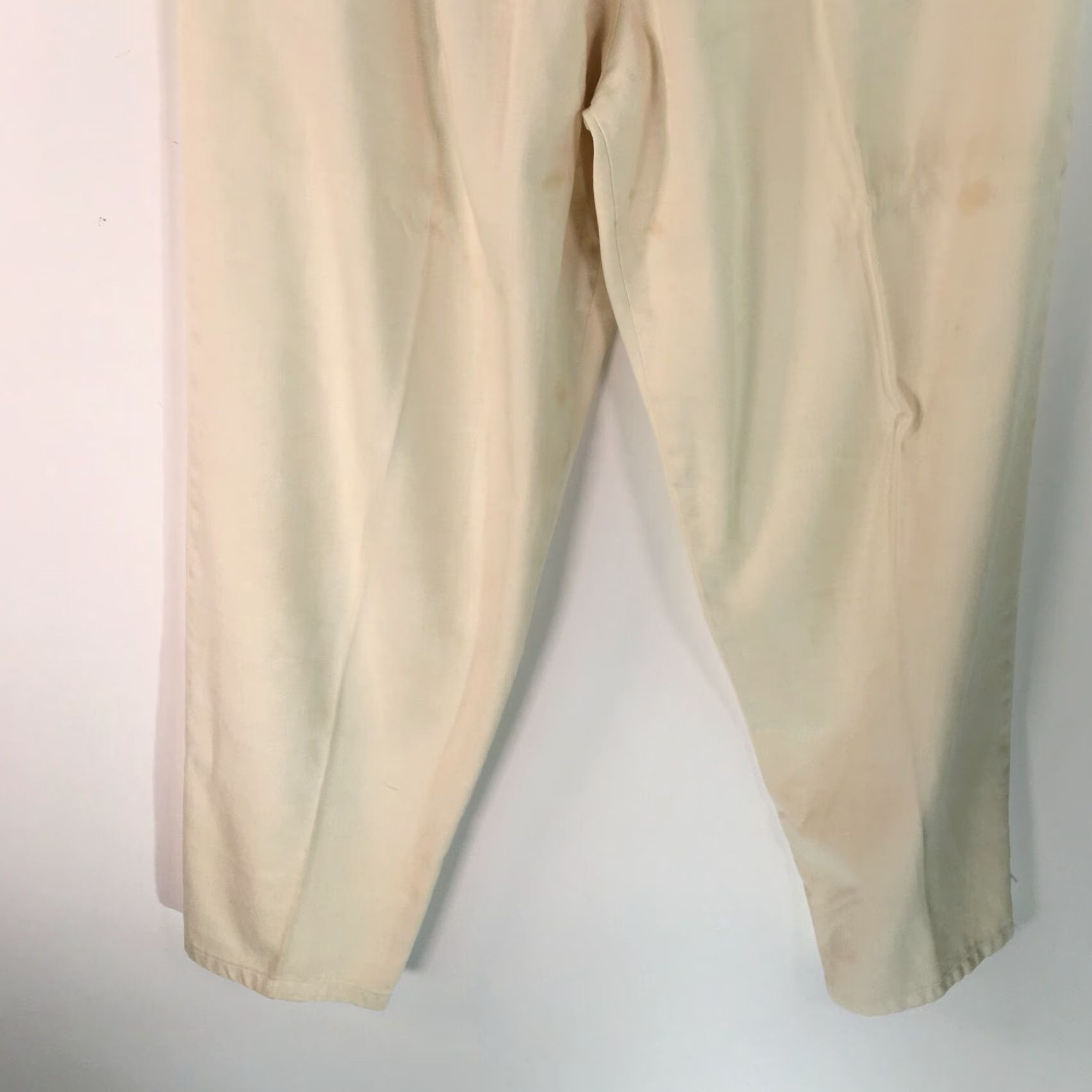 Vintage VINTAGE Casual Pleated Ivory Dress Pants Womens Size 30 High Rise Regular 29 Inseam Wool Acetate Size 30" / US 8 / IT 44 - 6 Thumbnail