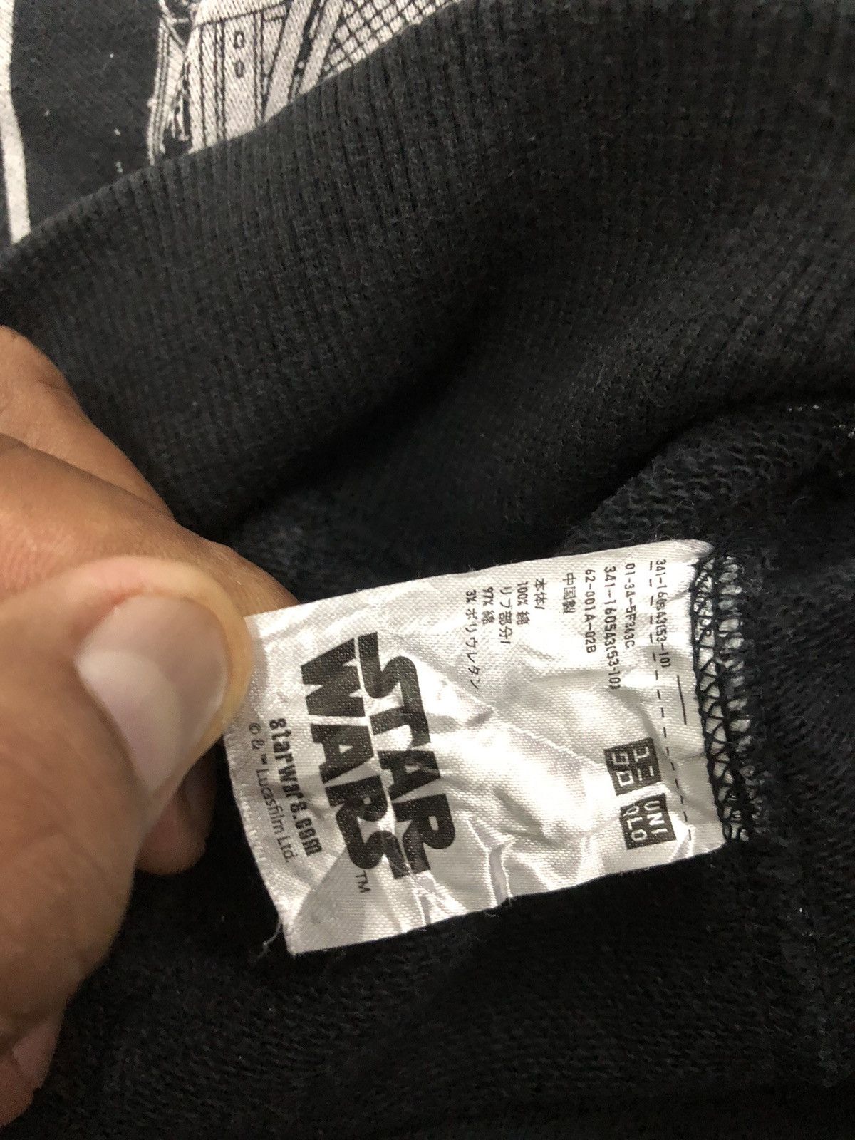 Star Wars × Uniqlo RARE FULLPRINT STAR WARS CHARACTERS LOGO HOODIES Size US M / EU 48-50 / 2 - 7 Thumbnail