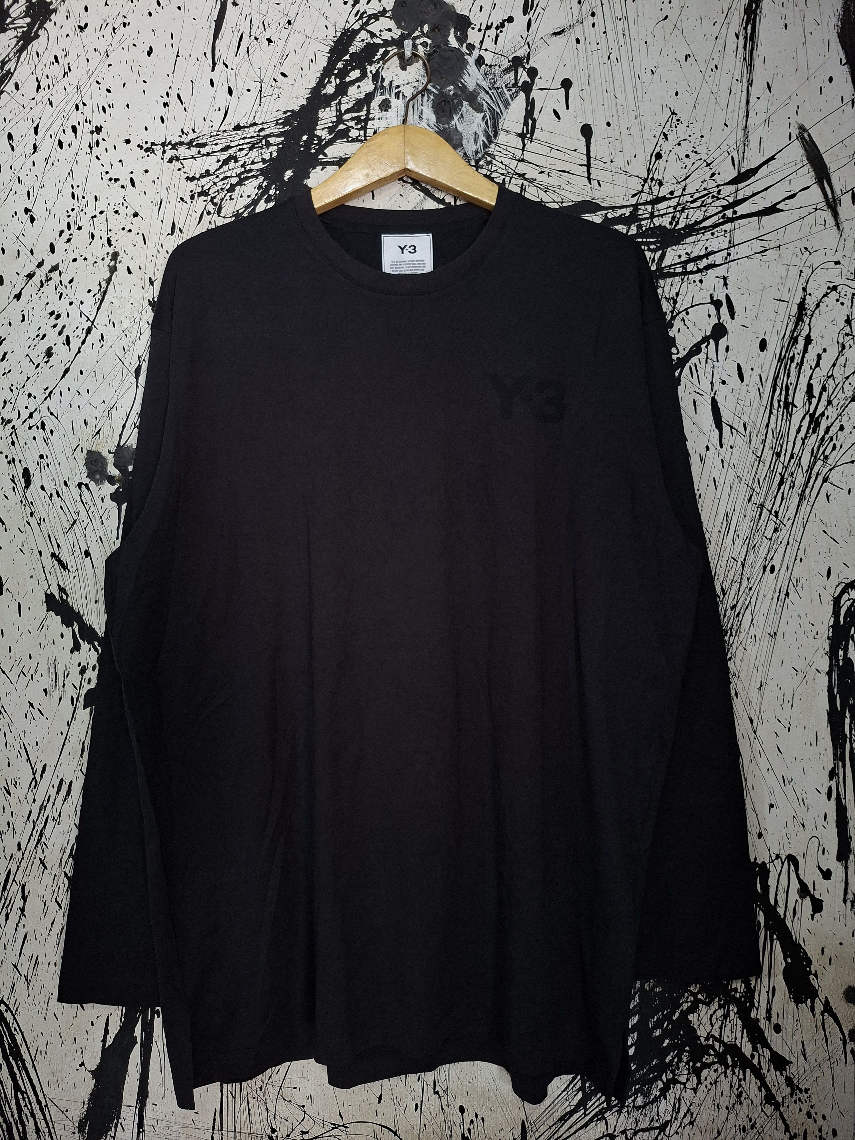 Adidas × Y-3 YOHJI YAMAMOTO X ADIDAS Y-3 LOGO LONGSLEVEE Size US XL / EU 56 / 4 - 1 Thumbnail