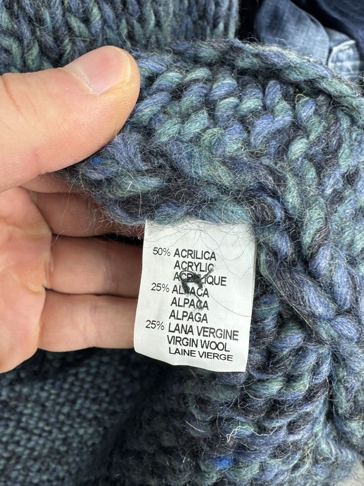 Other Vintage TASMANIA Virgin Wool Knit Cardigan Italy Size 50 Size US M / EU 48-50 / 2 - 8 Thumbnail