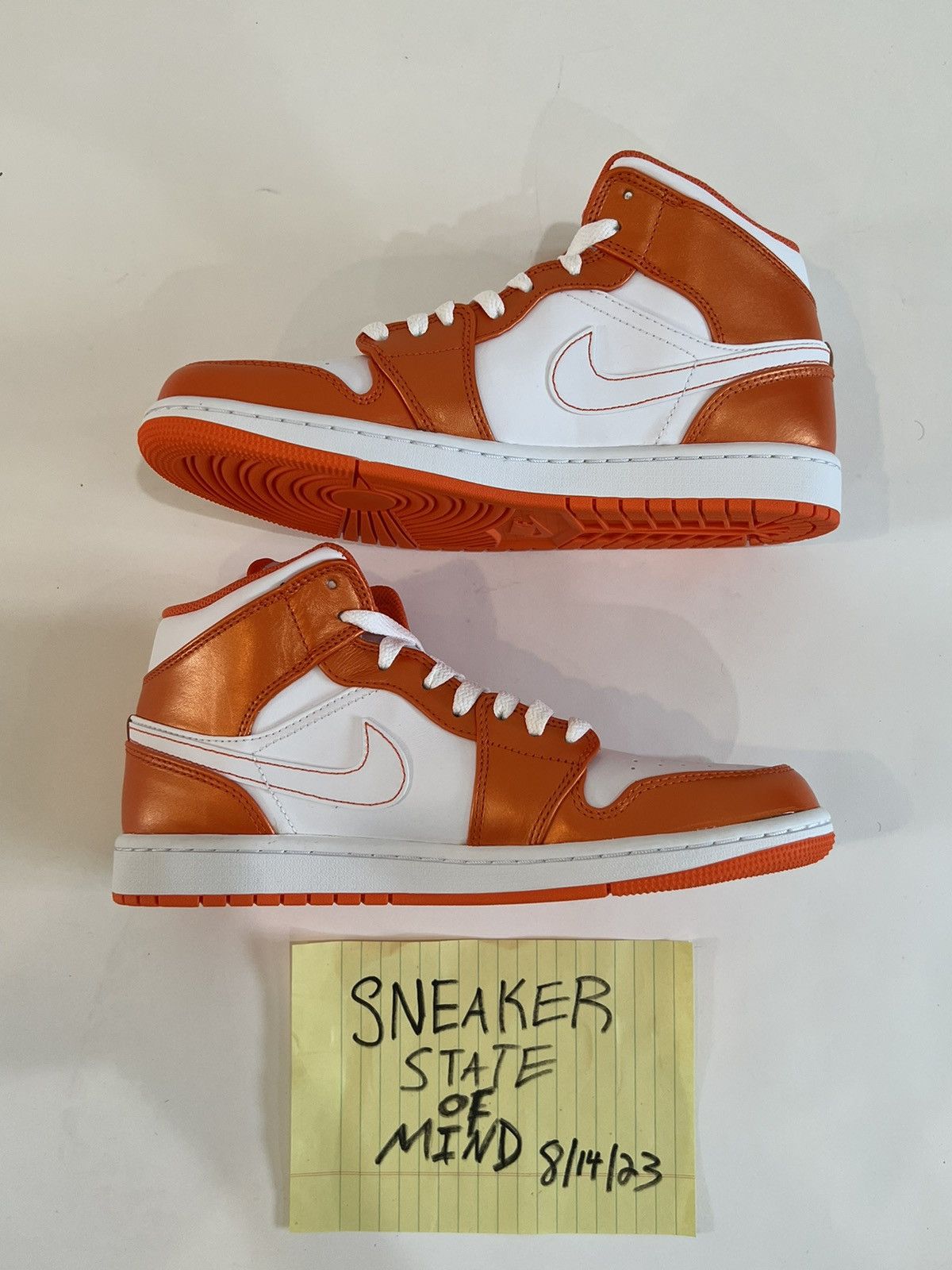 Jordan Brand × Nike BRAND NEW JORDAN 1 METALLIC ORANGE SIZE: 8.5 FAST SHIPPING Size US 8.5 / EU 41-42 - 2 Thumbnail