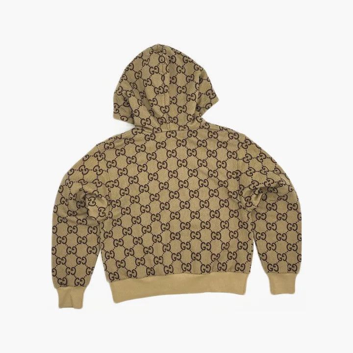 Gucci GUCCI Brown Printed Zip-Up Hooded Jacket-2507 Size XS / US 0-2 / IT 36-38 - 1 Thumbnail