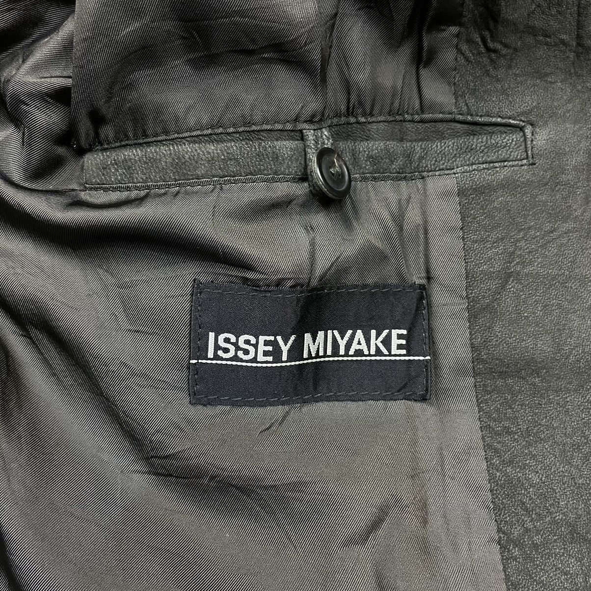 Issey Miyake Vintage Issey Miyake coat leather jacket Size US L / EU 52-54 / 3 - 13 Thumbnail