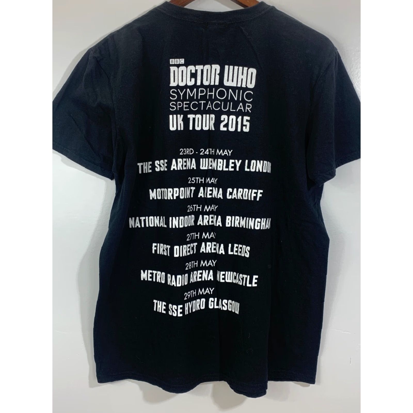 Vintage VINTAGE Doctor Who Symphonic Spectacular Black T-Shirt UK Tour 2015 Size Large L Men Crew Neck Short Sleeve 1330 Size US L / EU 52-54 / 3 - 8 Thumbnail