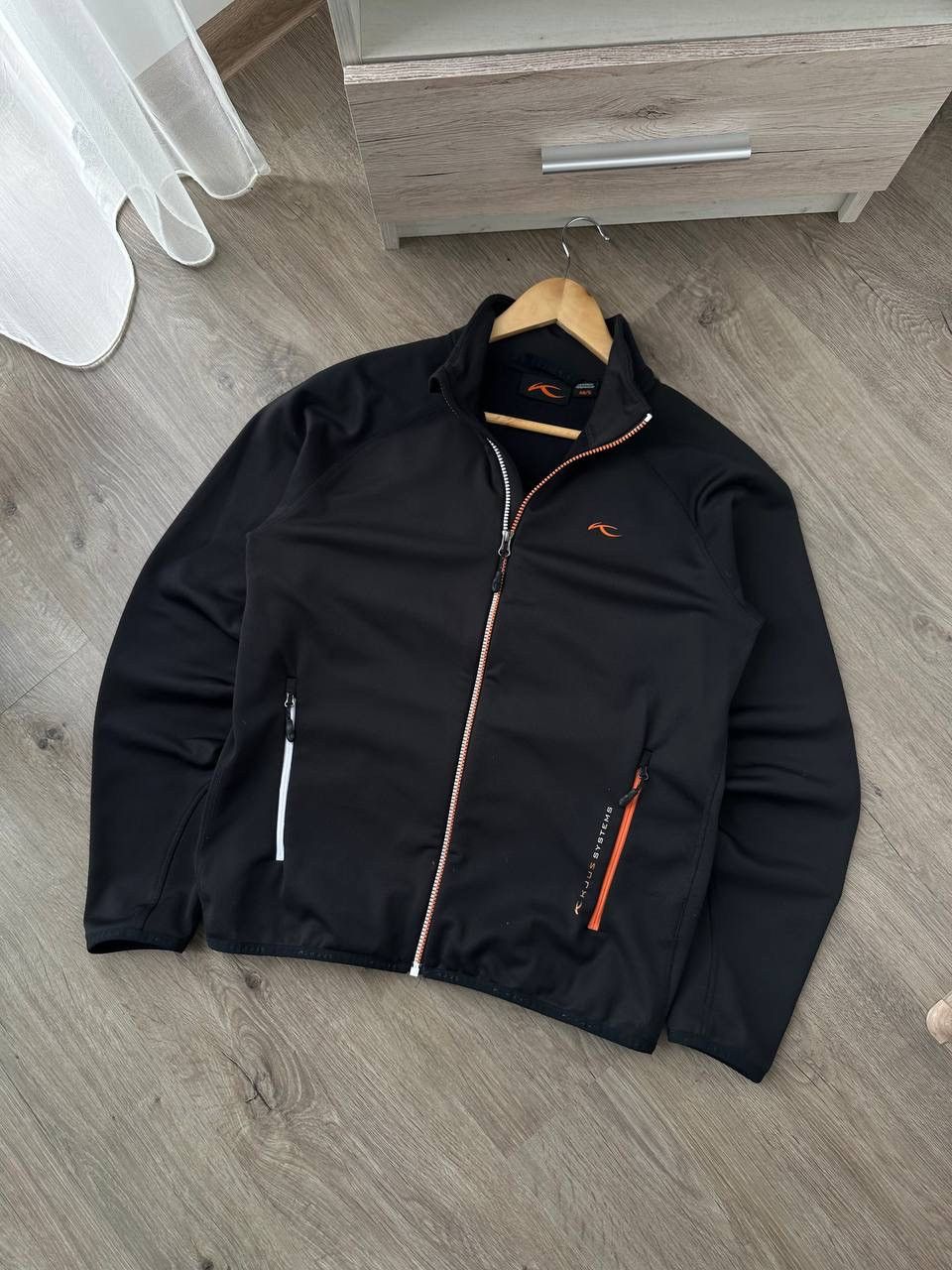 KJUS × Vintage Vintage Kjus Outdoor Black Big Logo Zip Hoodie Size US S / EU 44-46 / 1 - 5 Thumbnail