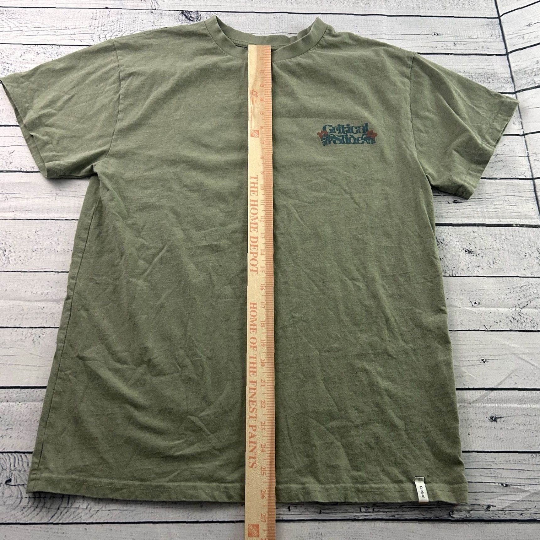 Vintage Critical Slide Short Sleeve Shirt Men's Large Green Size US L / EU 52-54 / 3 - 4 Thumbnail