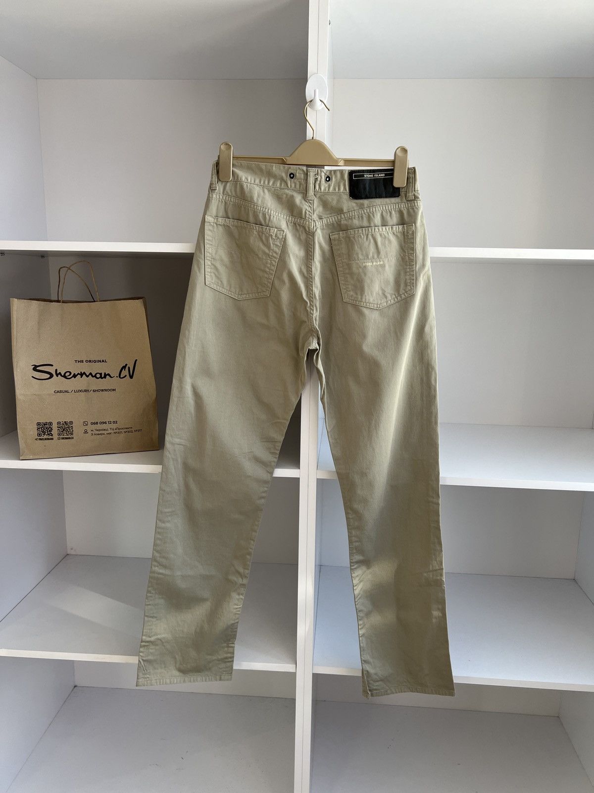Stone Island × Vintage Stone Island Denims Flint Beige Casual Pants 33 size slim Size US 33 - 9 Thumbnail