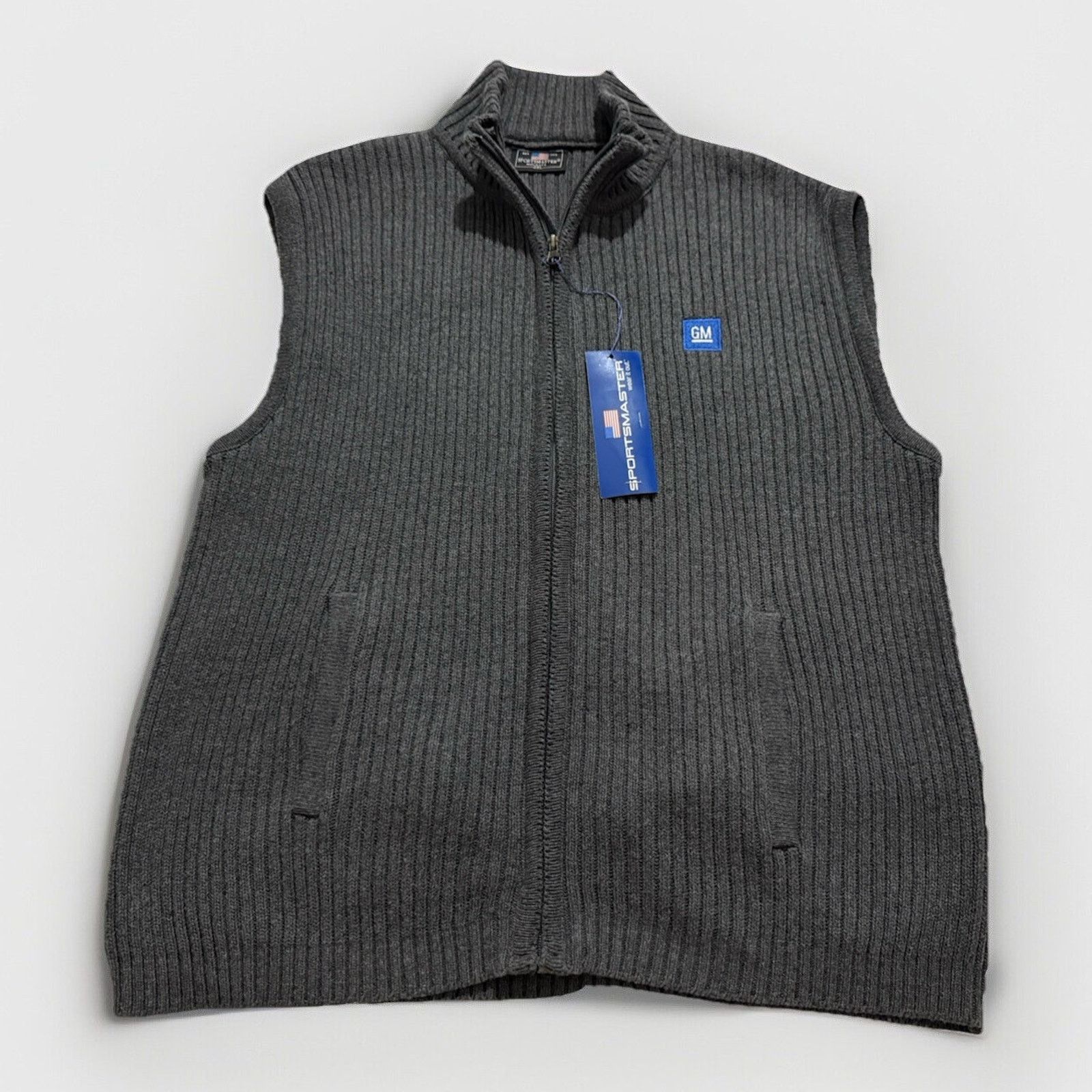 Other NWT GM Logo Sportsmaster Knitted Vest Made USA 100% Cotton Size US XXL / EU 58 / 5 - 1 Thumbnail