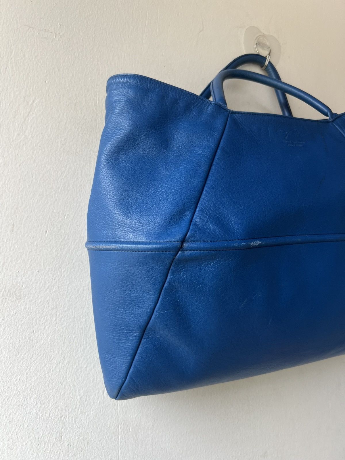 Leather Vintage 2000s Y2K Yohji Yamamoto Y’saccs All Leather Bag Size ONE SIZE - 19 Thumbnail
