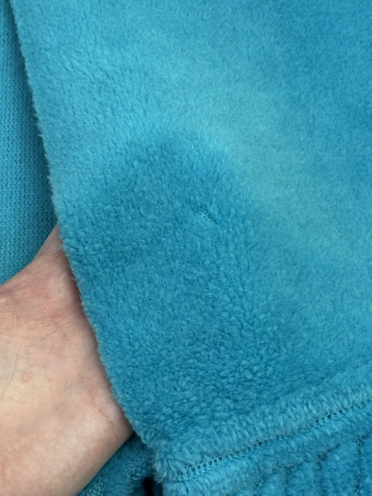 Balmain BALMAIN FW2001 Oversized Fringe Turquoise Scarf decarnin pin Size ONE SIZE - 12 Thumbnail