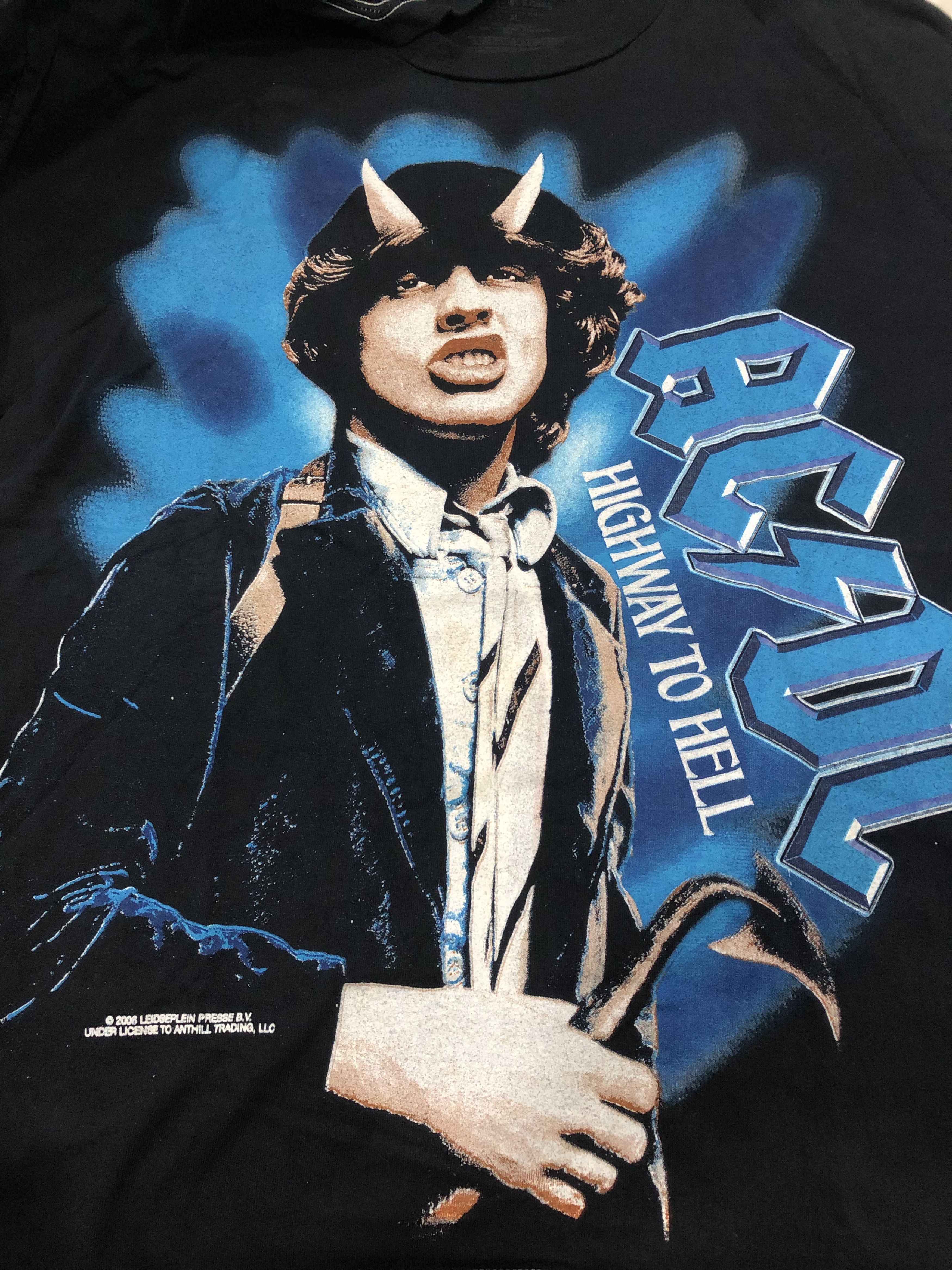 AC/DC × Band Tees × Vintage Vintage y2k AC/DC Highway To Hell Navy Tees Size US XL / EU 56 / 4 - 3 Thumbnail