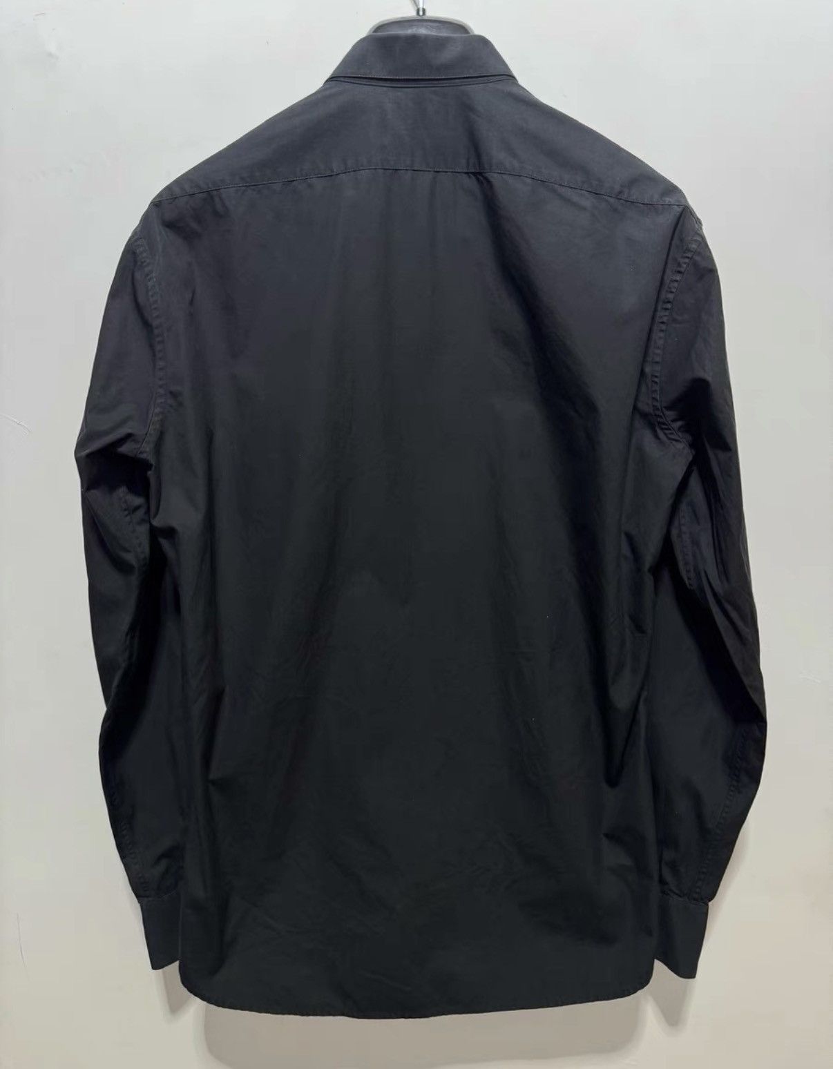 Saint Laurent Paris Saint Laurent 20SS "Black Knight" Henley Collar Basic Shirt Size US L / EU 52-54 / 3 - 2 Thumbnail
