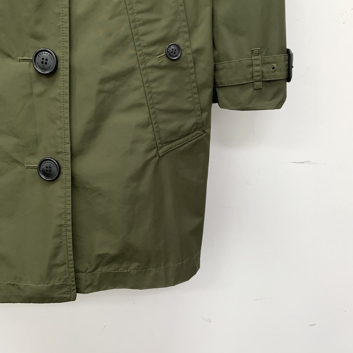 Burberry Burberry Dark Green Belted Section Trench Coat Size S / US 4 / IT 40 - 4 Thumbnail