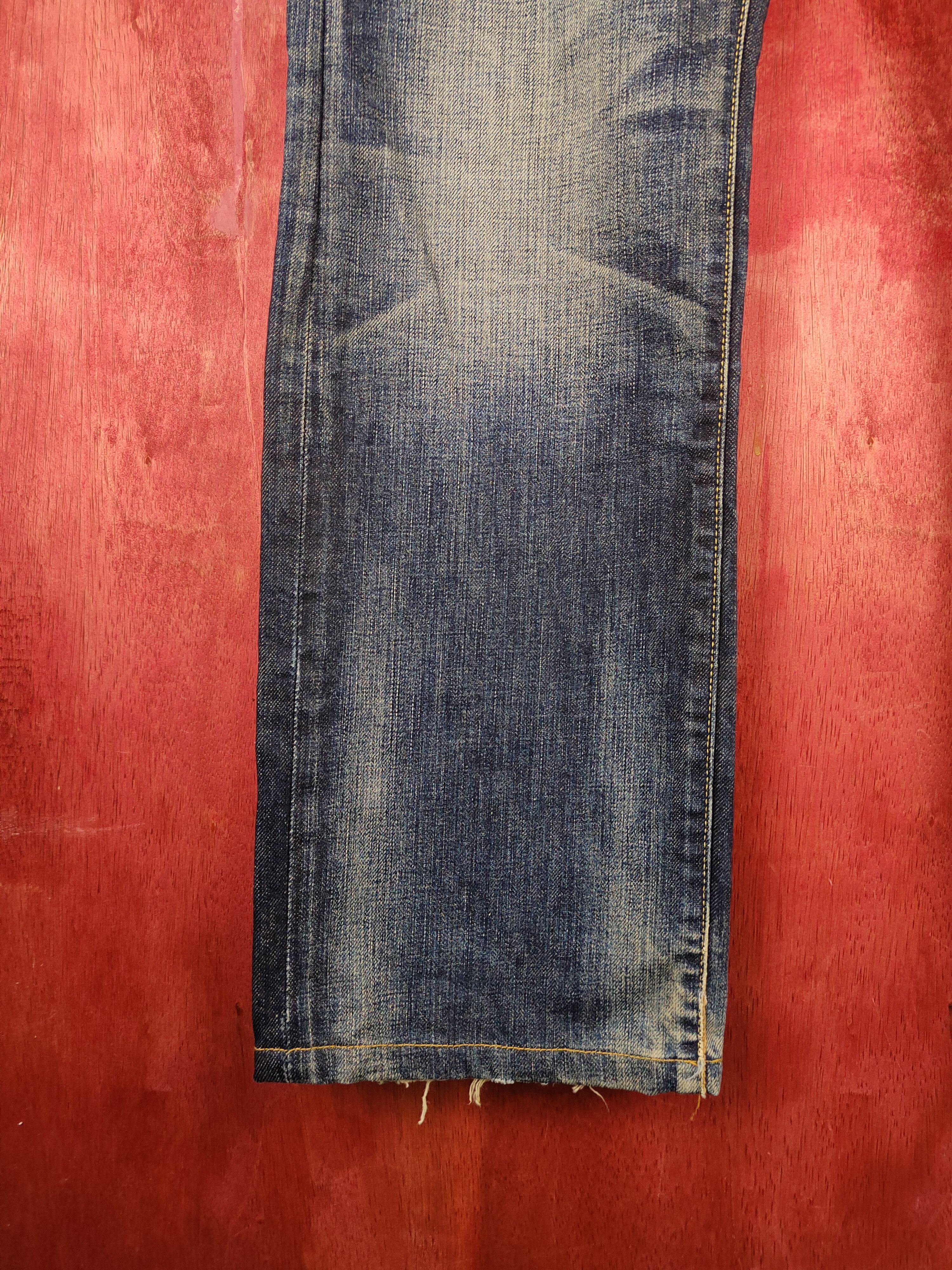 Japanese Brand DL Uniqlo Blue japan vintage distressed Denim Pants #S1261 Size US 32 / EU 48 - 4 Thumbnail