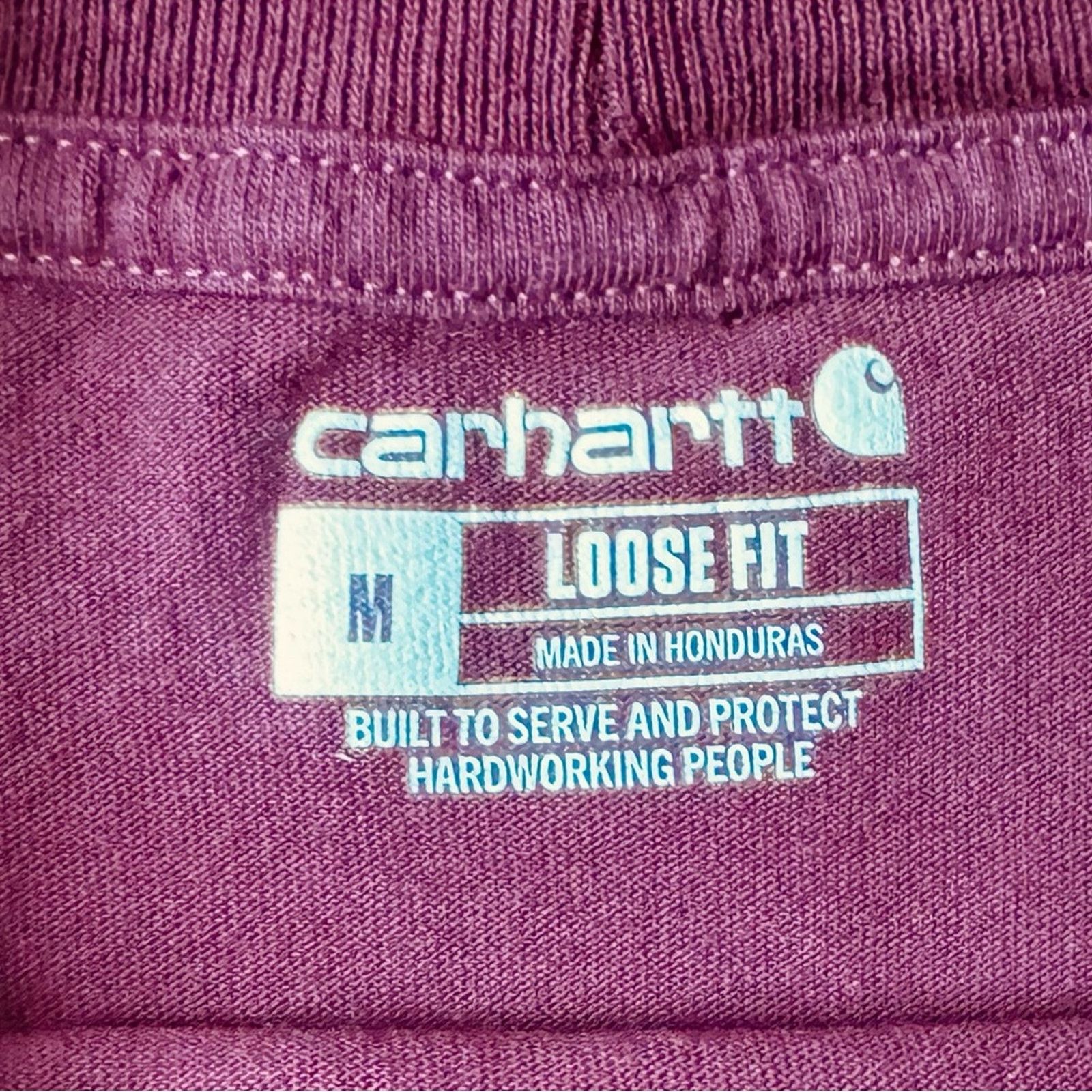 Carhartt Men's Carhartt Loose Fit Maroon T-Shirt Size US M / EU 48-50 / 2 - 5 Thumbnail