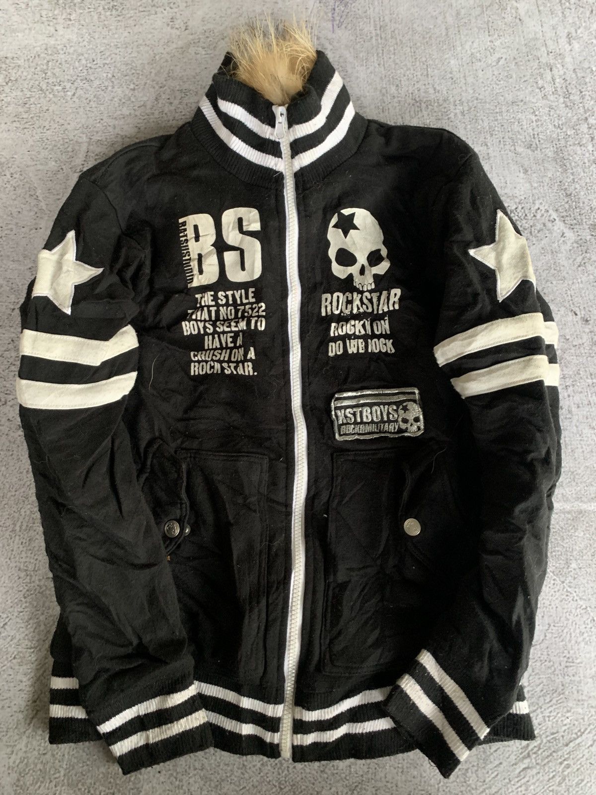 Japanese Brand Batsu fur zip up Size US M / EU 48-50 / 2 - 2 Thumbnail