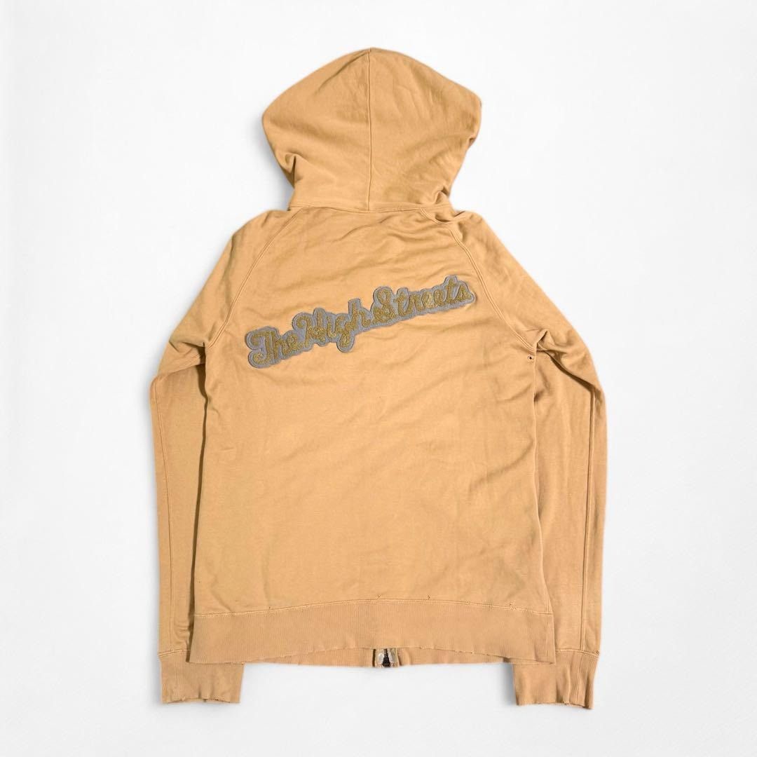 Number (N)ine NUMBER (N)INE 05AW Distressed Zip-Up Hoodie Brown Size XL Size US XL / EU 56 / 4 - 3 Thumbnail