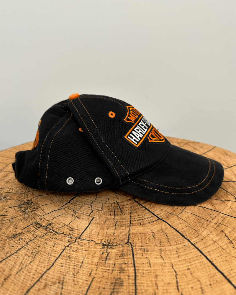 Harley Davidson Vintage Harley Davidson Motorcycles Logo Strap Back Cap Hat Size ONE SIZE - 4 Thumbnail
