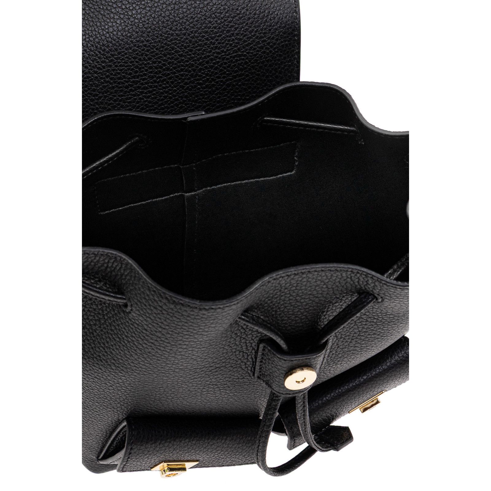 Salvatore Ferragamo FERRAGAMO Multipocket Mini $1250 Black Backpack New & Authen Size ONE SIZE - 4 Thumbnail