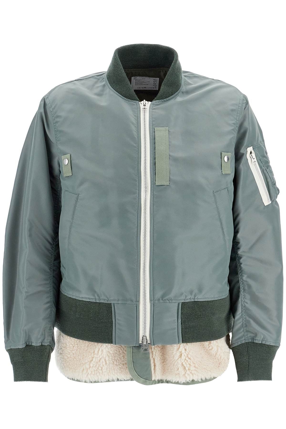 Sacai SACAI Layered Hybrid Bomber Jacket | Grailed