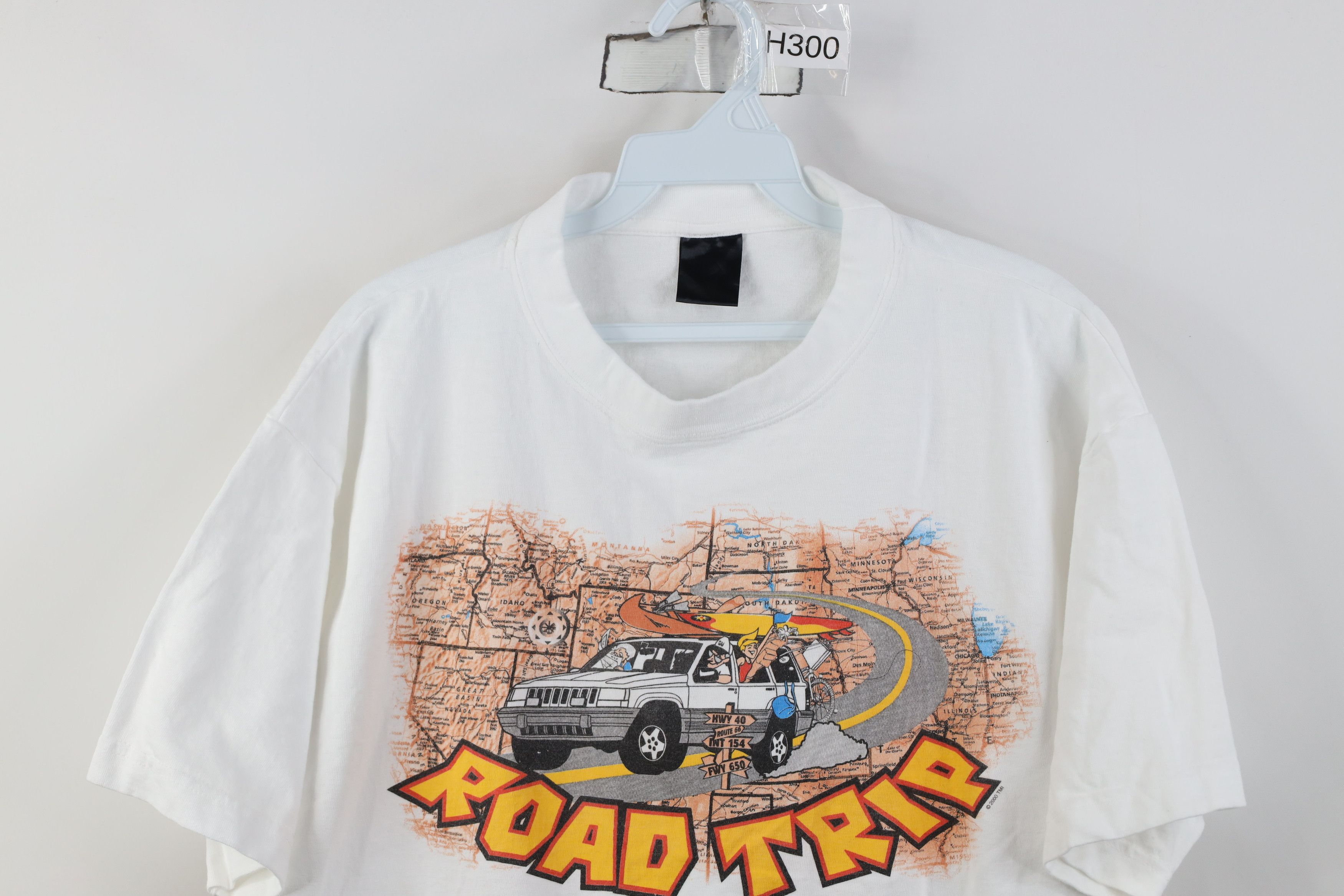 Vintage Vintage 90s Spell Road Trip Michigan Short Sleeve T-Shirt Size L / US 10 / IT 46 - 2 Thumbnail