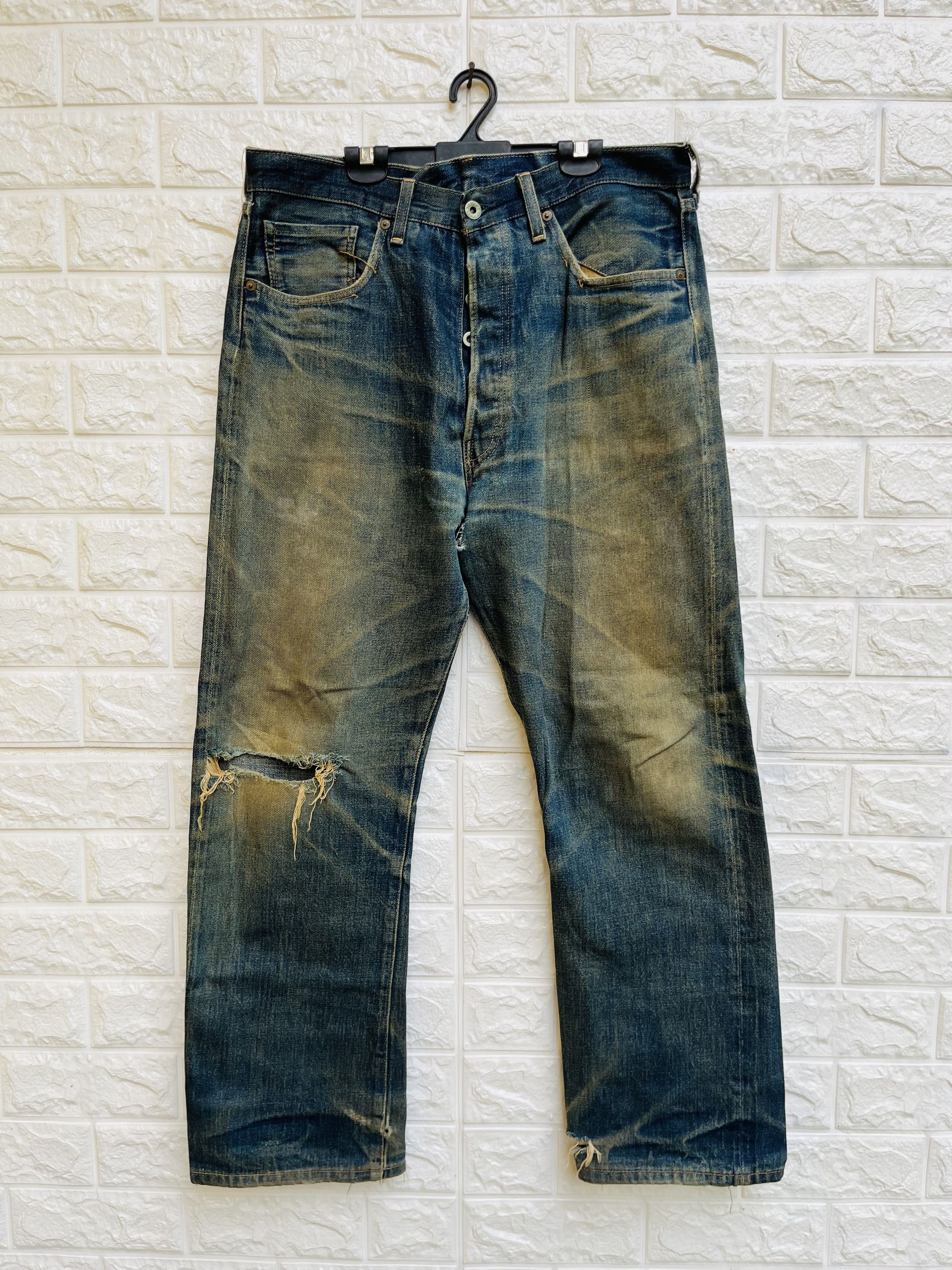 Levi's Vintage Clothing Vintage WW2 Levis True Vintage Reissue Fashion Style Size US 33 - 1 Thumbnail