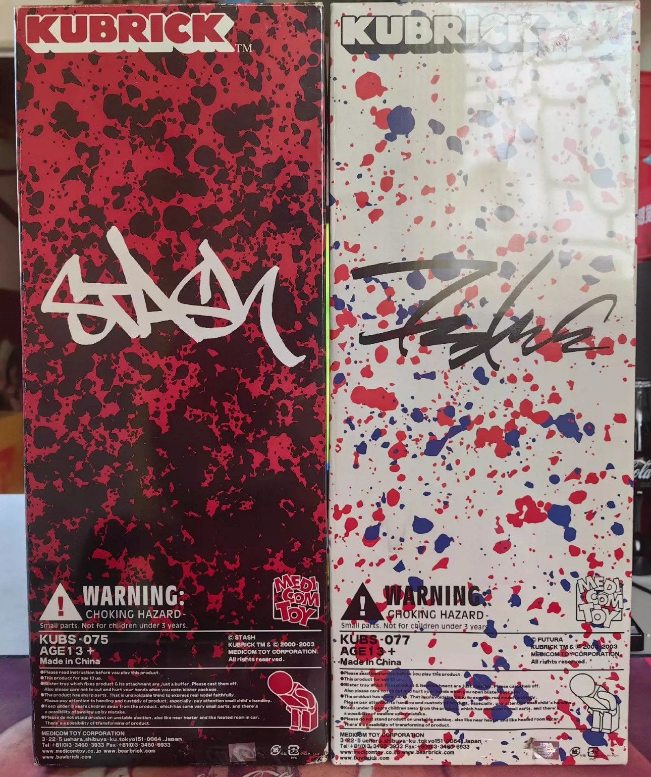 Japanese Brand × Medicom Toy Kubrick Futura Stash Recon 400% Set Size ONE SIZE - 4 Thumbnail