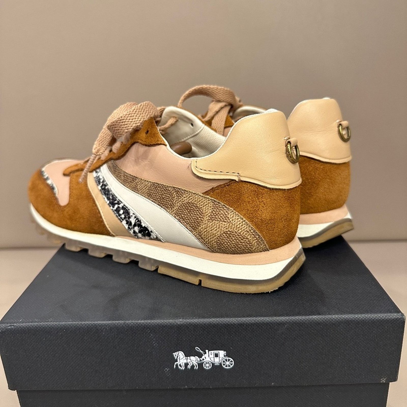 Coach Coach C118 Leather Patchwork Runner Sneakers Size US 6.5 / IT 36.5 - 6 Thumbnail
